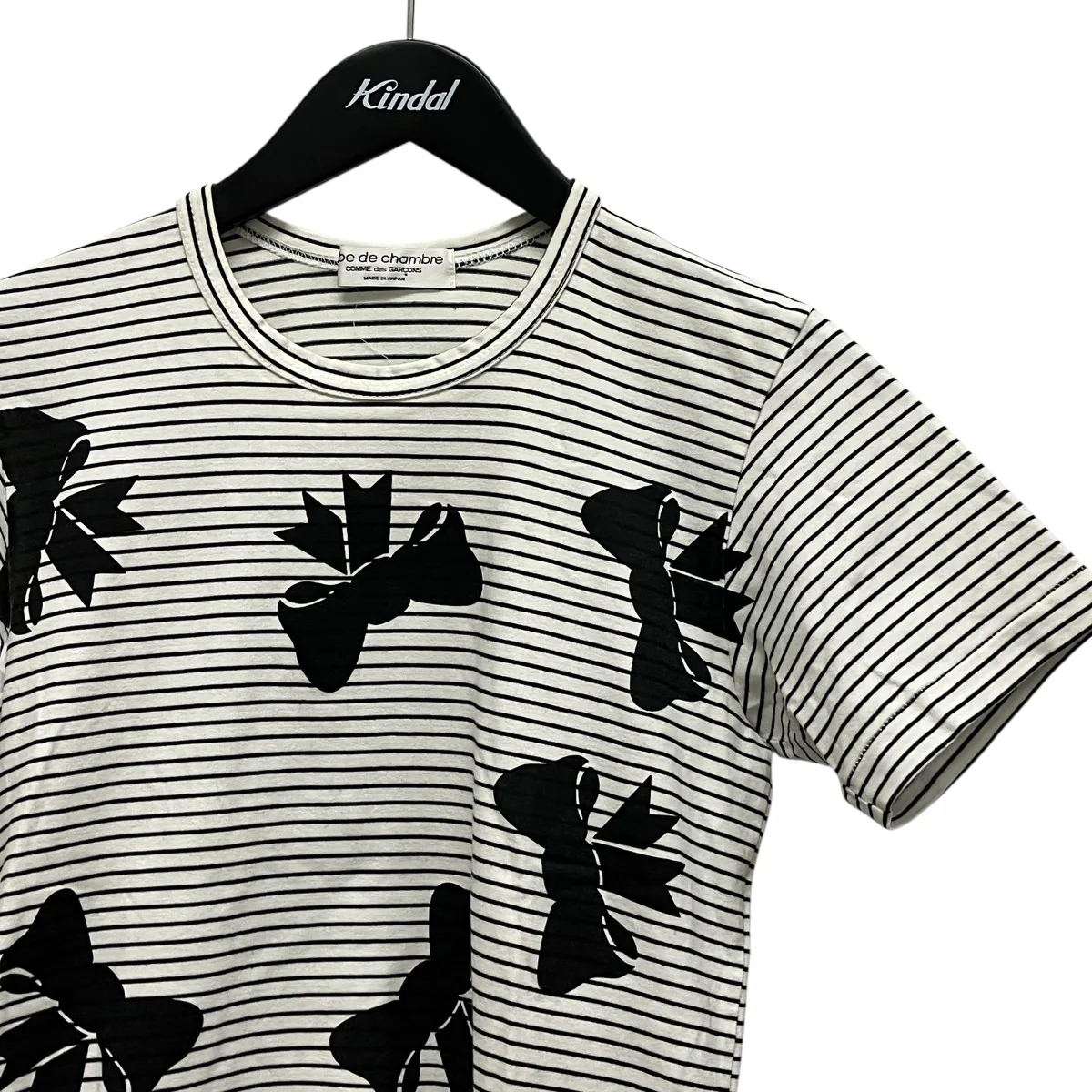 02SSリボンプリントボーダーTシャツRE-T023 - Image 3