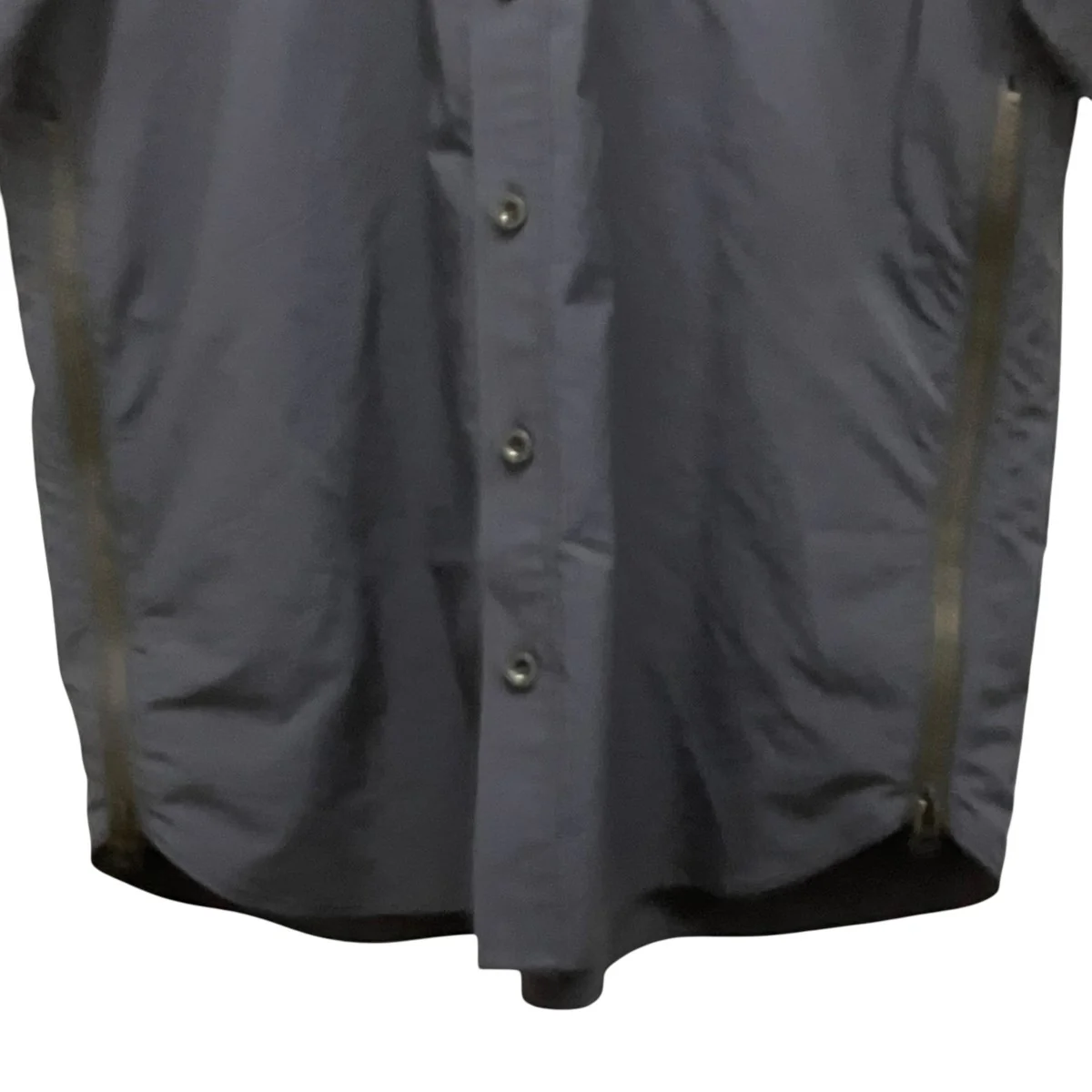 24SSMatte Taffeta Shirtサイドジップ半袖シャツ24-03358M - Image 4