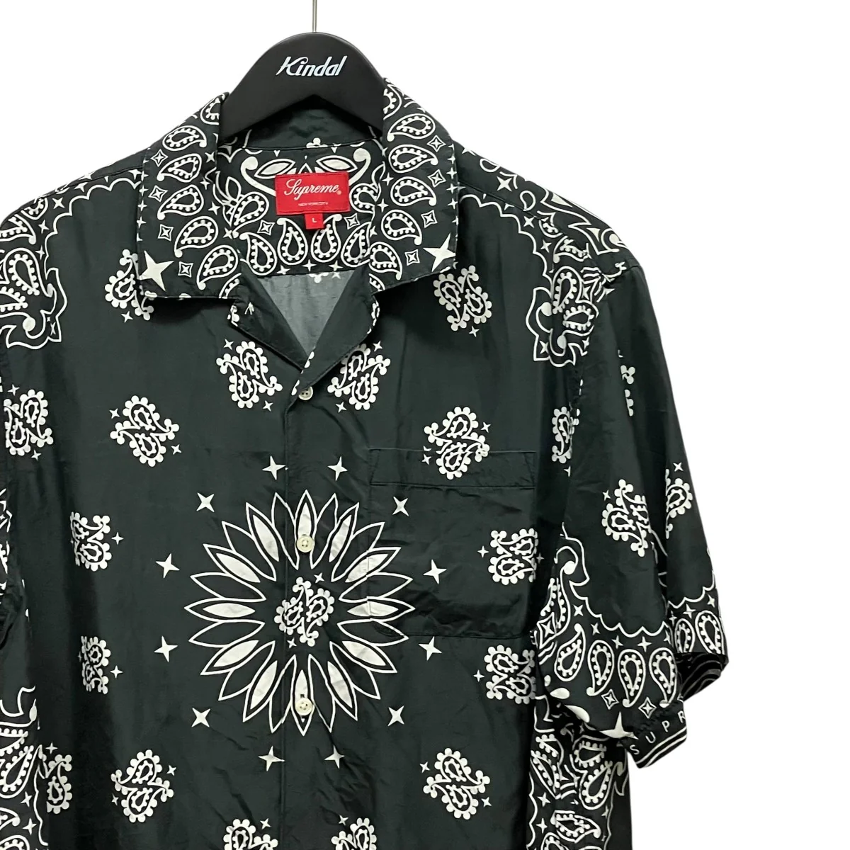 21SSBandana Silk S S Shirtペイズリー柄半袖シルクシャツ - Image 3