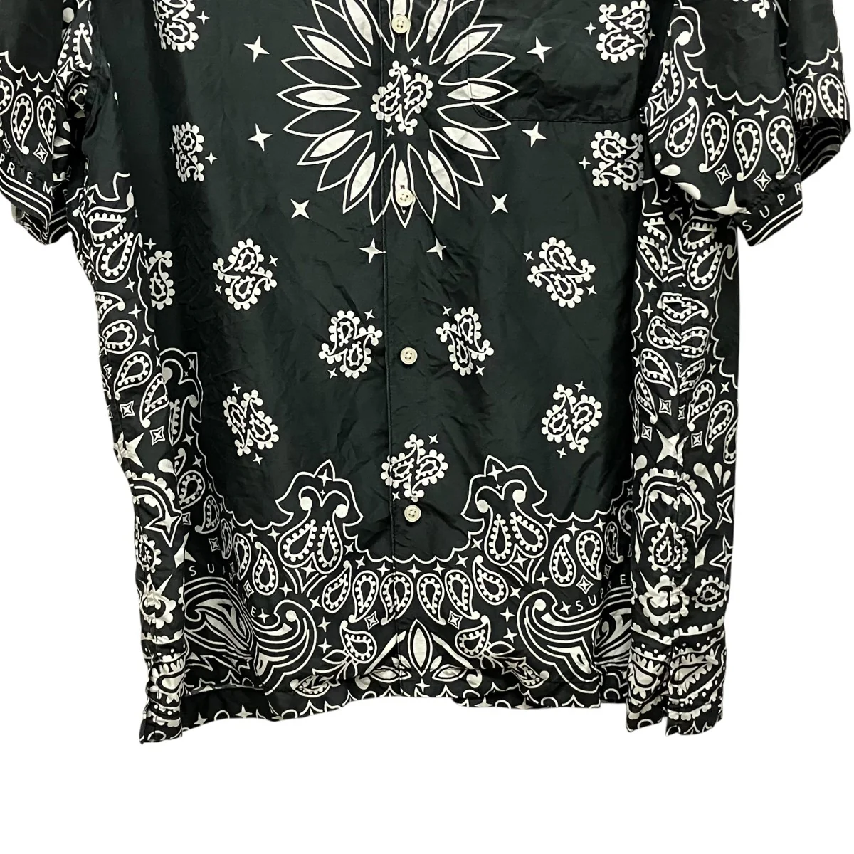 21SSBandana Silk S S Shirtペイズリー柄半袖シルクシャツ - Image 4