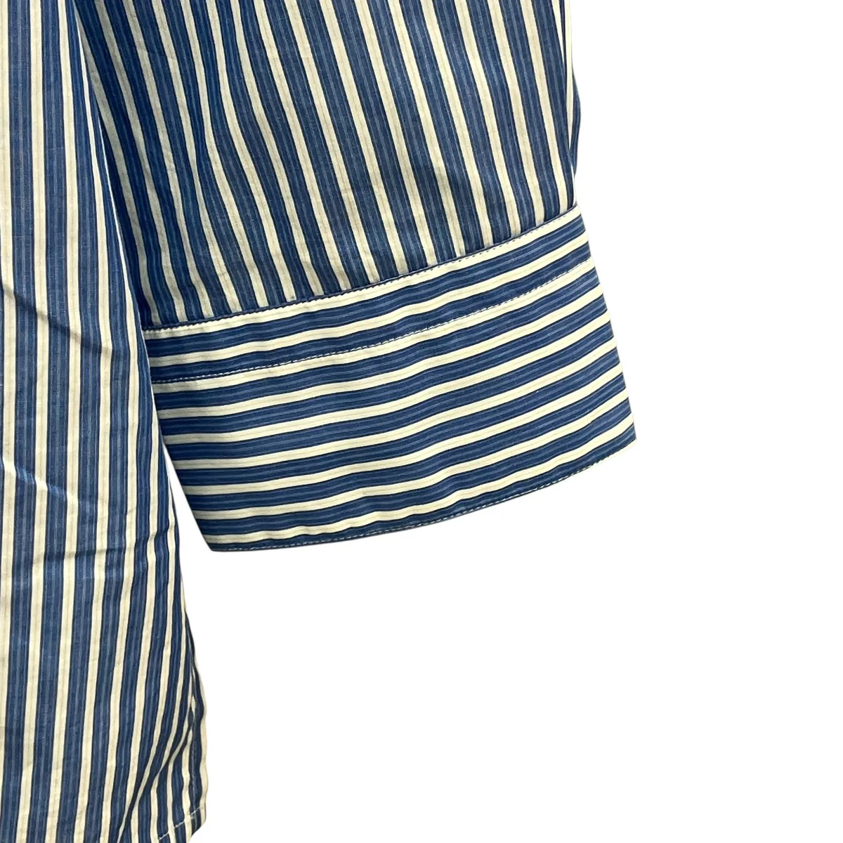 MORRIS SALVATORE BLUE STRIPEストライプバンドカラーシャツSHIRT094 - Image 4