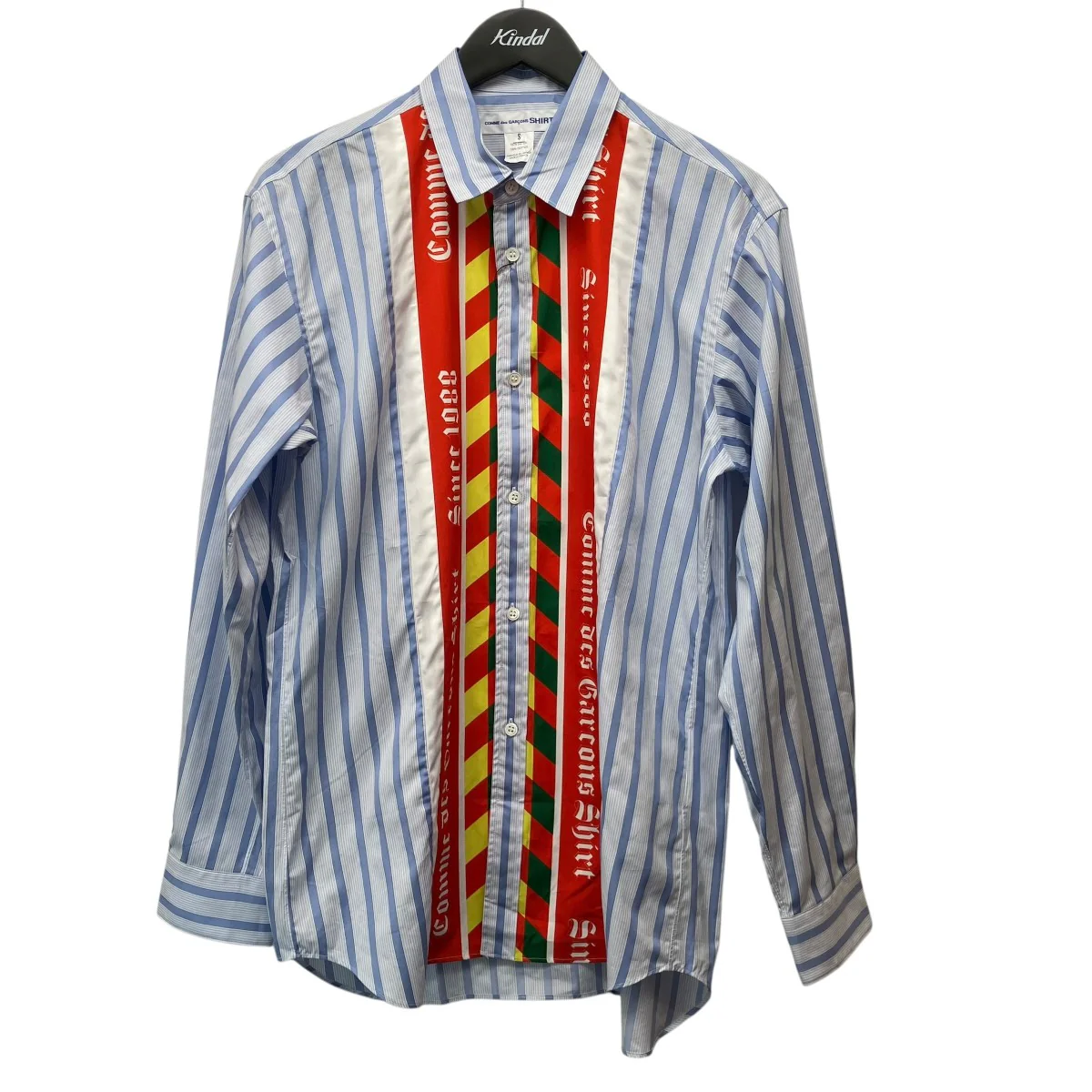 25AWSHIRT WOVEN総柄ストライプシャツFP-B008-W25-1