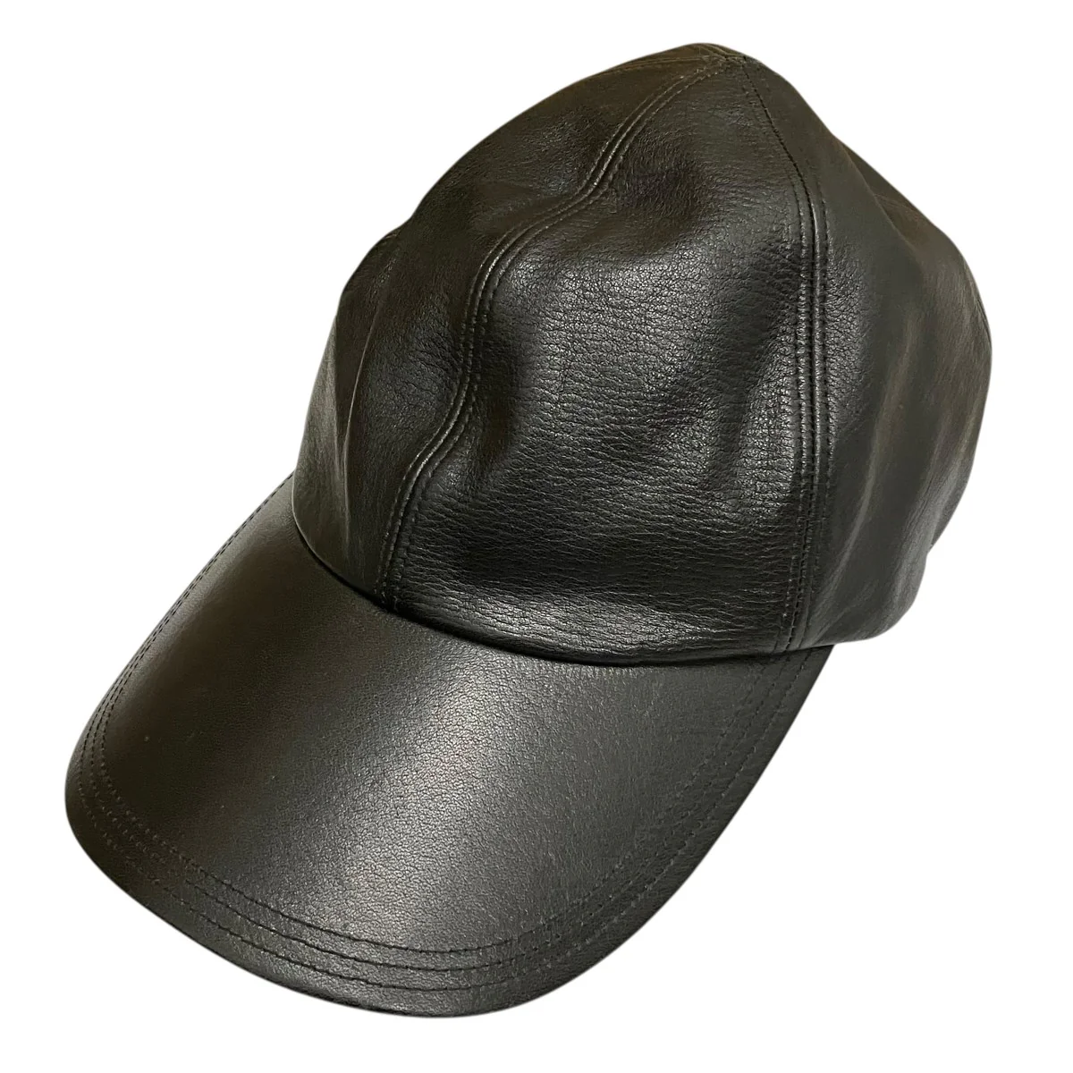 Steerhide Curved visor CAPレザーキャップX01009