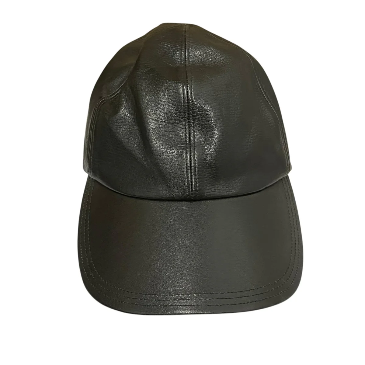 Steerhide Curved visor CAPレザーキャップX01009 - Image 2