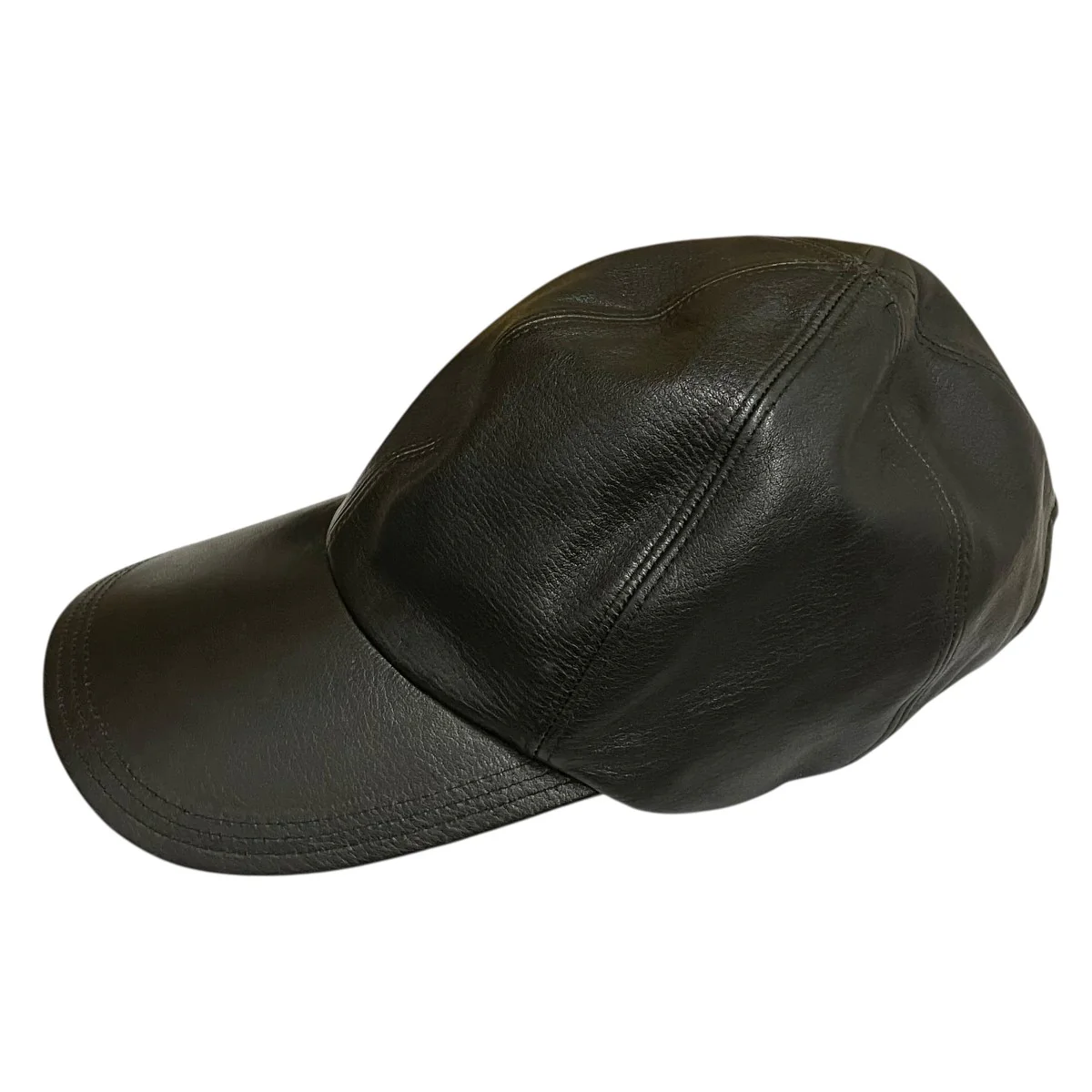 Steerhide Curved visor CAPレザーキャップX01009 - Image 3