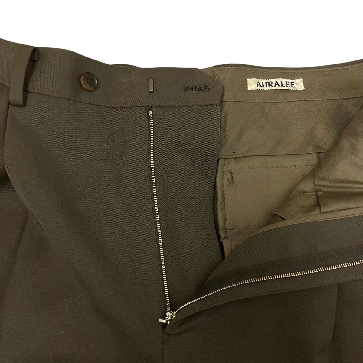 25SSLight Wool Max Gabardine Two-Tuck SlacksライトウールタックスラックスA25SP03MG - Image 4