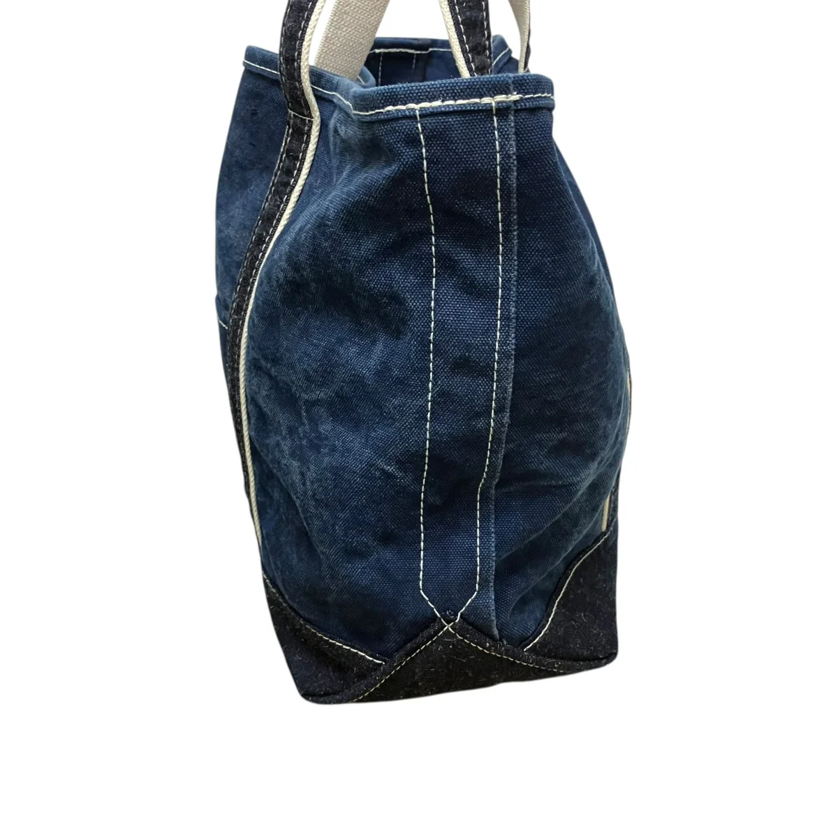SAC THURYインディゴ染めキャンバストートバッグ - Image 3