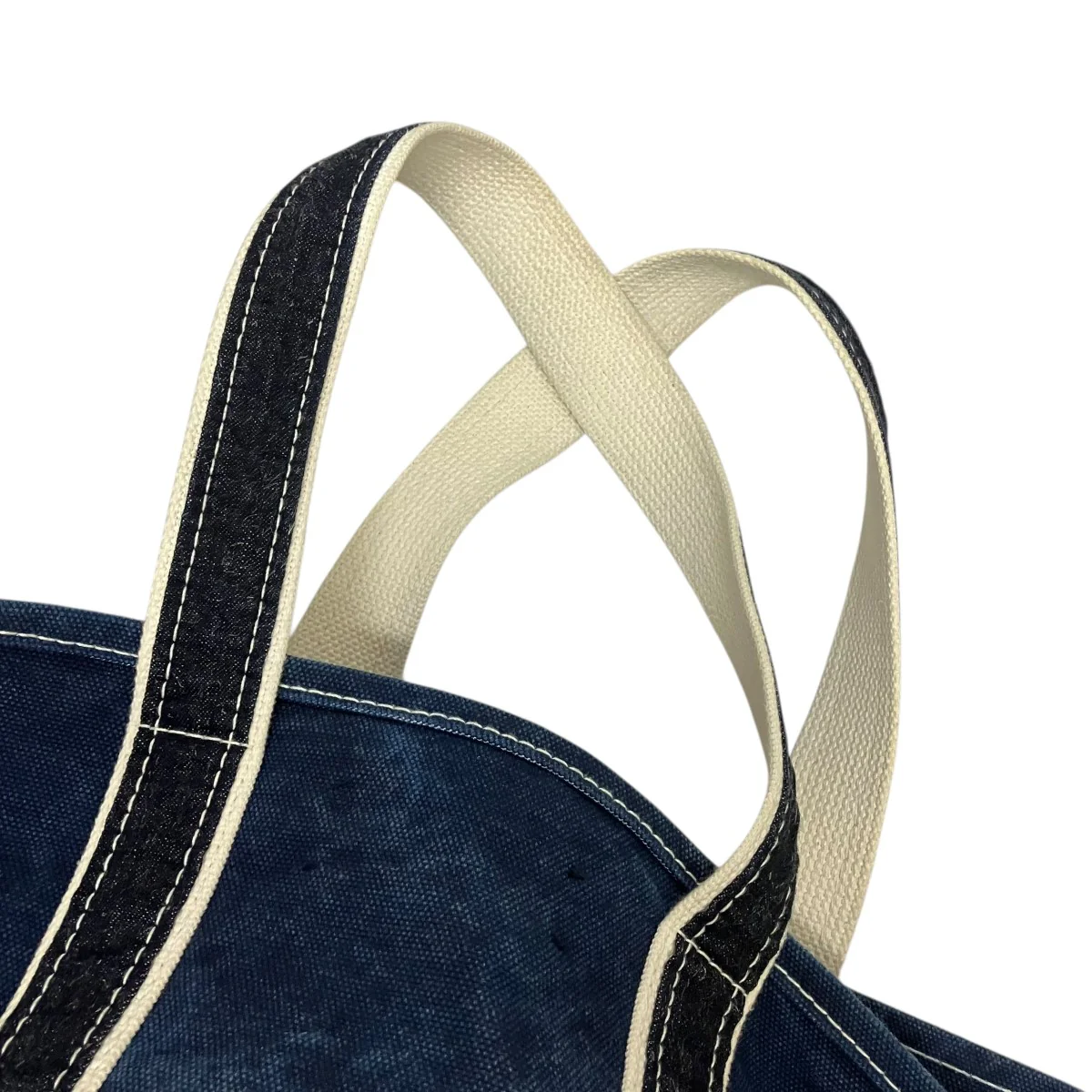 SAC THURYインディゴ染めキャンバストートバッグ - Image 5
