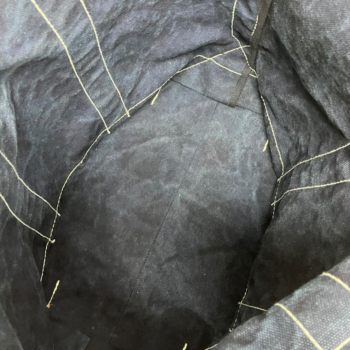SAC THURYインディゴ染めキャンバストートバッグ - Image 6