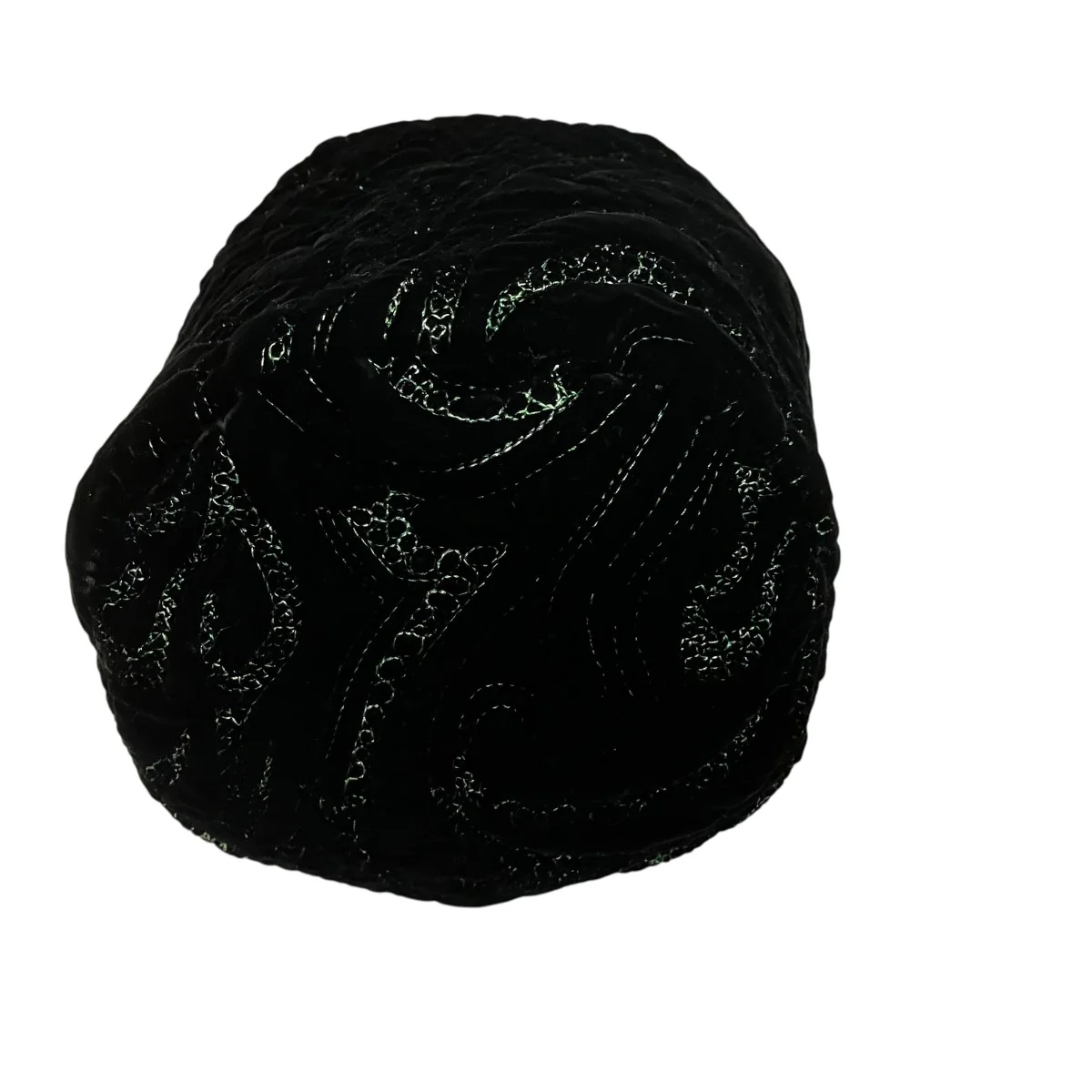 総柄ベルベット巾着バッグ - Image 4