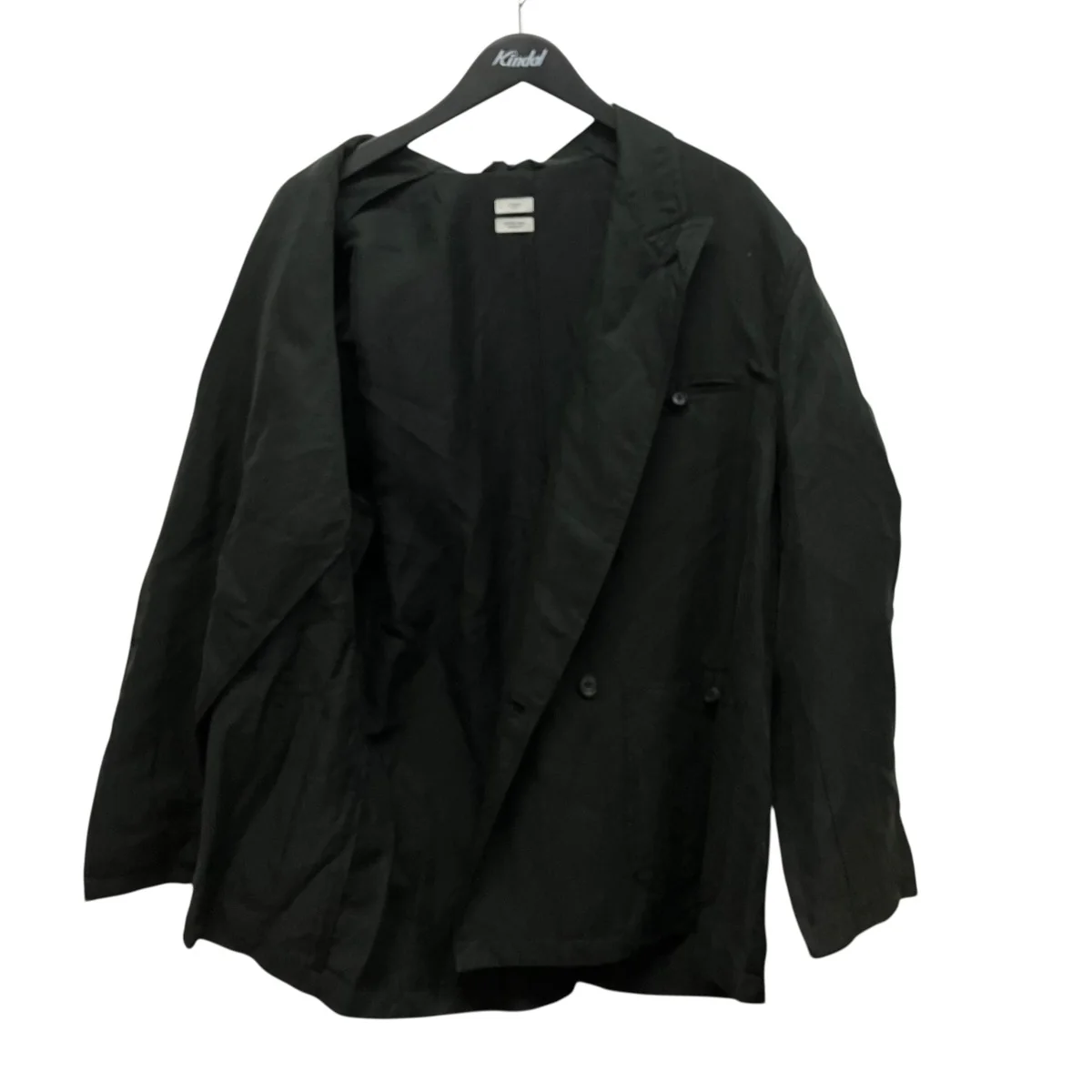 26SSLinen Silk Kersey Double Breasted BlezerリネンシルクダブルブレストジャケットYK26SS01207J - Image 3