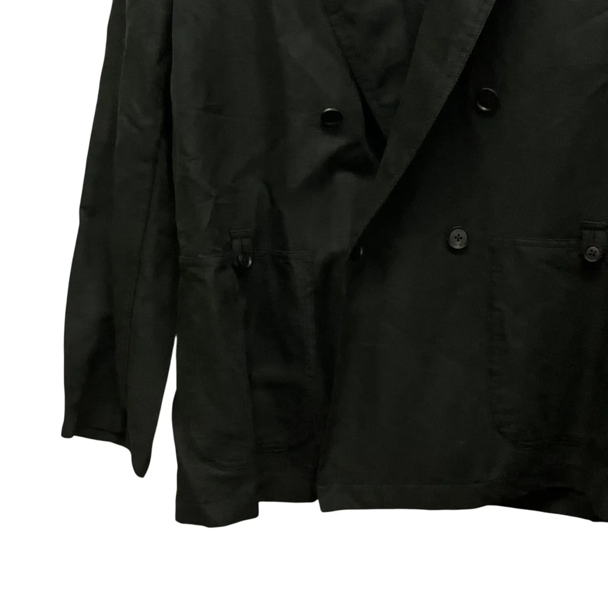 26SSLinen Silk Kersey Double Breasted BlezerリネンシルクダブルブレストジャケットYK26SS01207J - Image 5