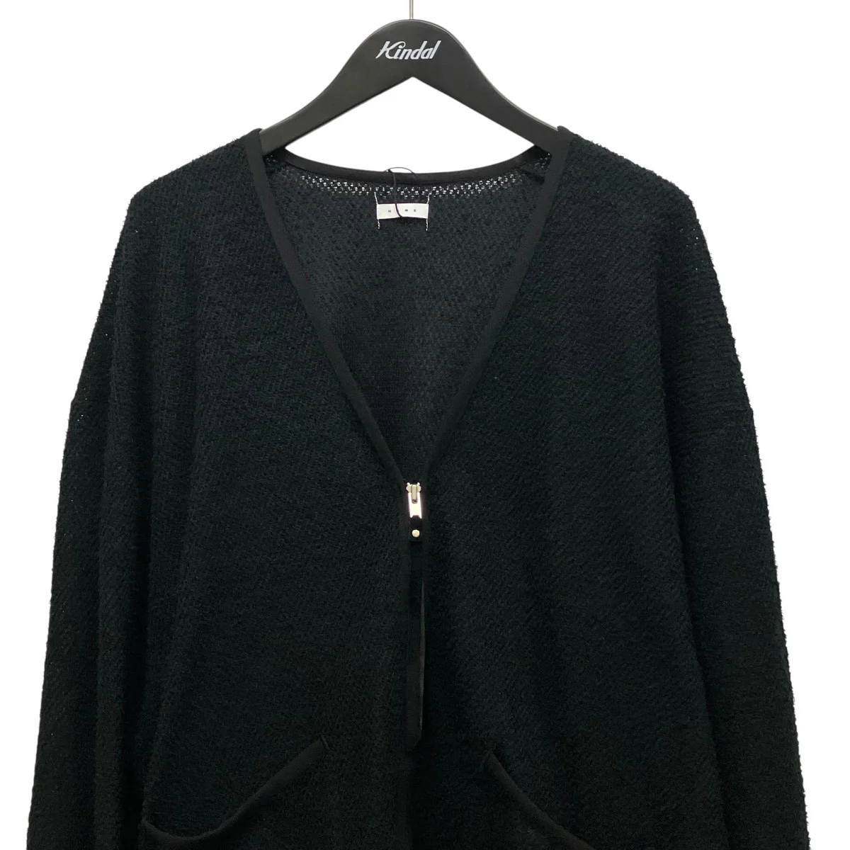 CURL YARN ZIP UP CARDIGANカールヤーンジップアップカーディガンNMCU-036 - Image 3