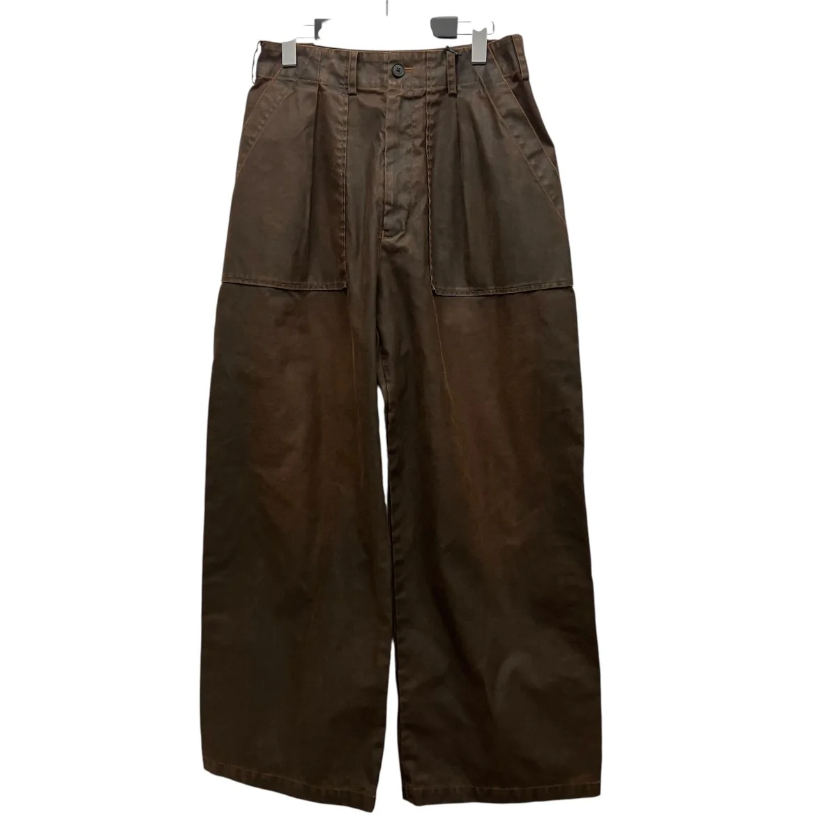 26SSCoating Cotton 1pleated Backer PantsタックワイドベイカーパンツYK26SS01184P