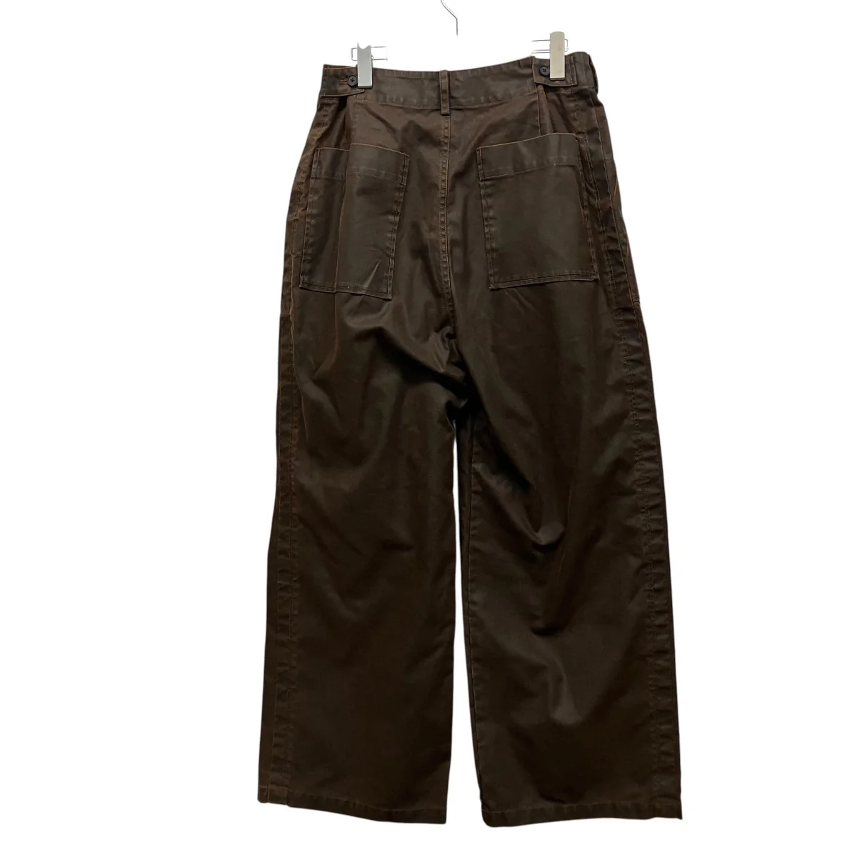 26SSCoating Cotton 1pleated Backer PantsタックワイドベイカーパンツYK26SS01184P - Image 2