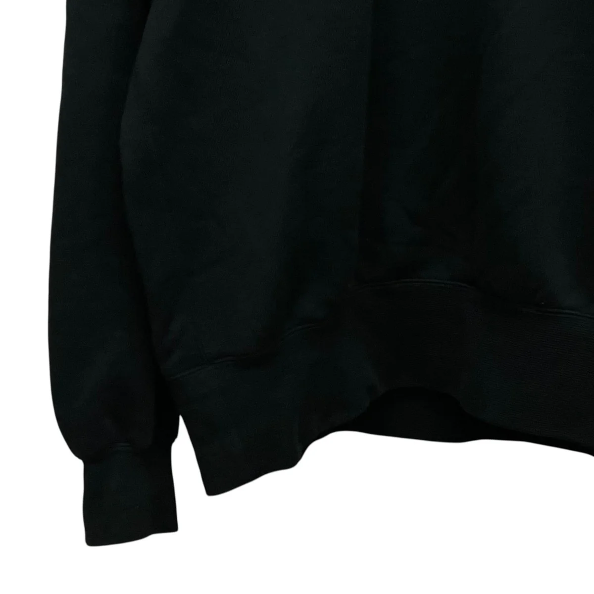 Leather Original Supima Aging Cotton Sweatレザー切替エルボーパッチハーフジップスウェットKU5FWUSWT02 - Image 4