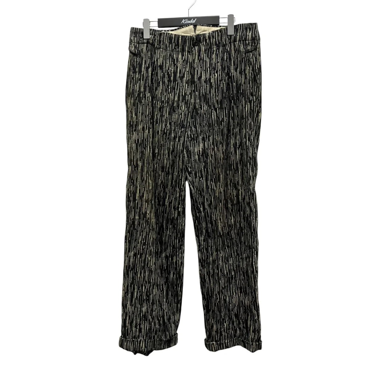 ONE TUCK TROUSERS総柄タックワイドパンツIH-24SS-P033-MN