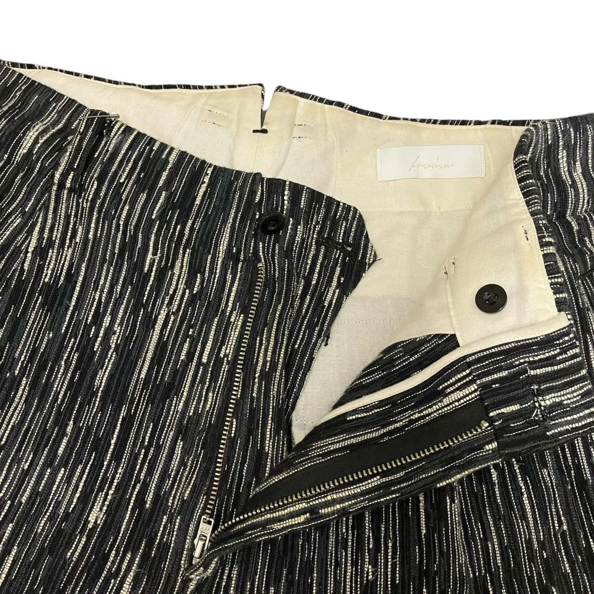 ONE TUCK TROUSERS総柄タックワイドパンツIH-24SS-P033-MN - Image 4