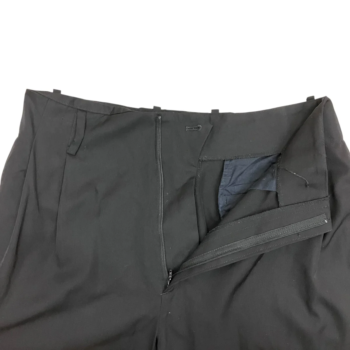 BELTLESS WIDE TROUSERSウールスラックスST.350-1 - Image 5