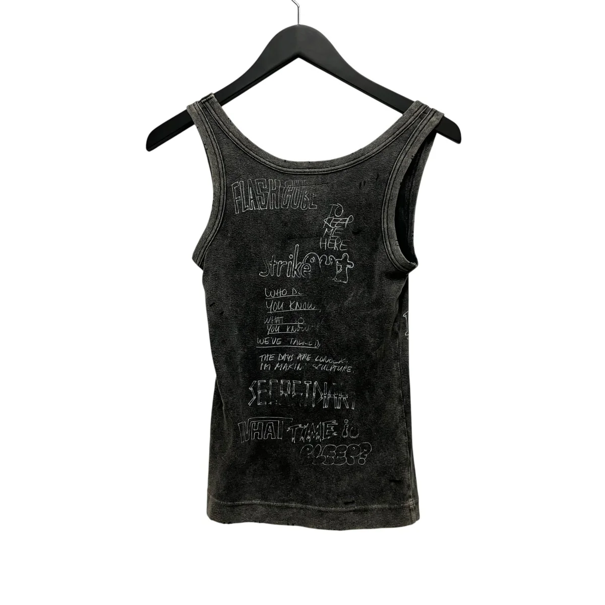 Bleached TanktopノースリーブプリントTシャツB12TS632 - Image 2