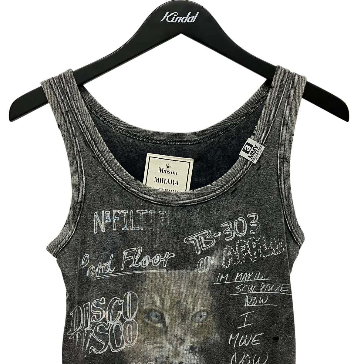 Bleached TanktopノースリーブプリントTシャツB12TS632 - Image 3