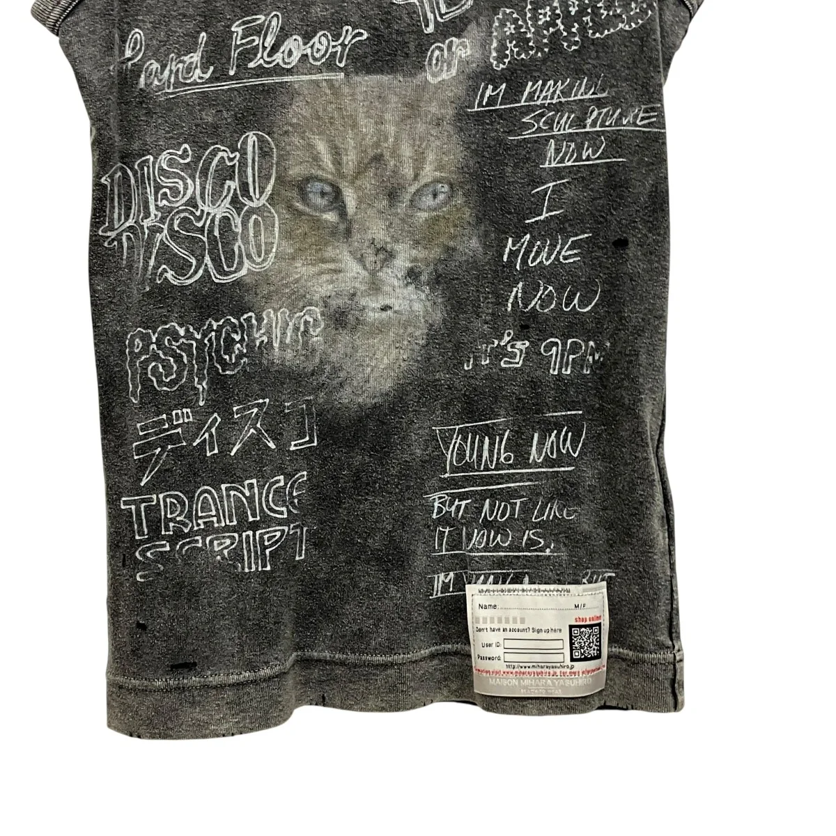 Bleached TanktopノースリーブプリントTシャツB12TS632 - Image 4