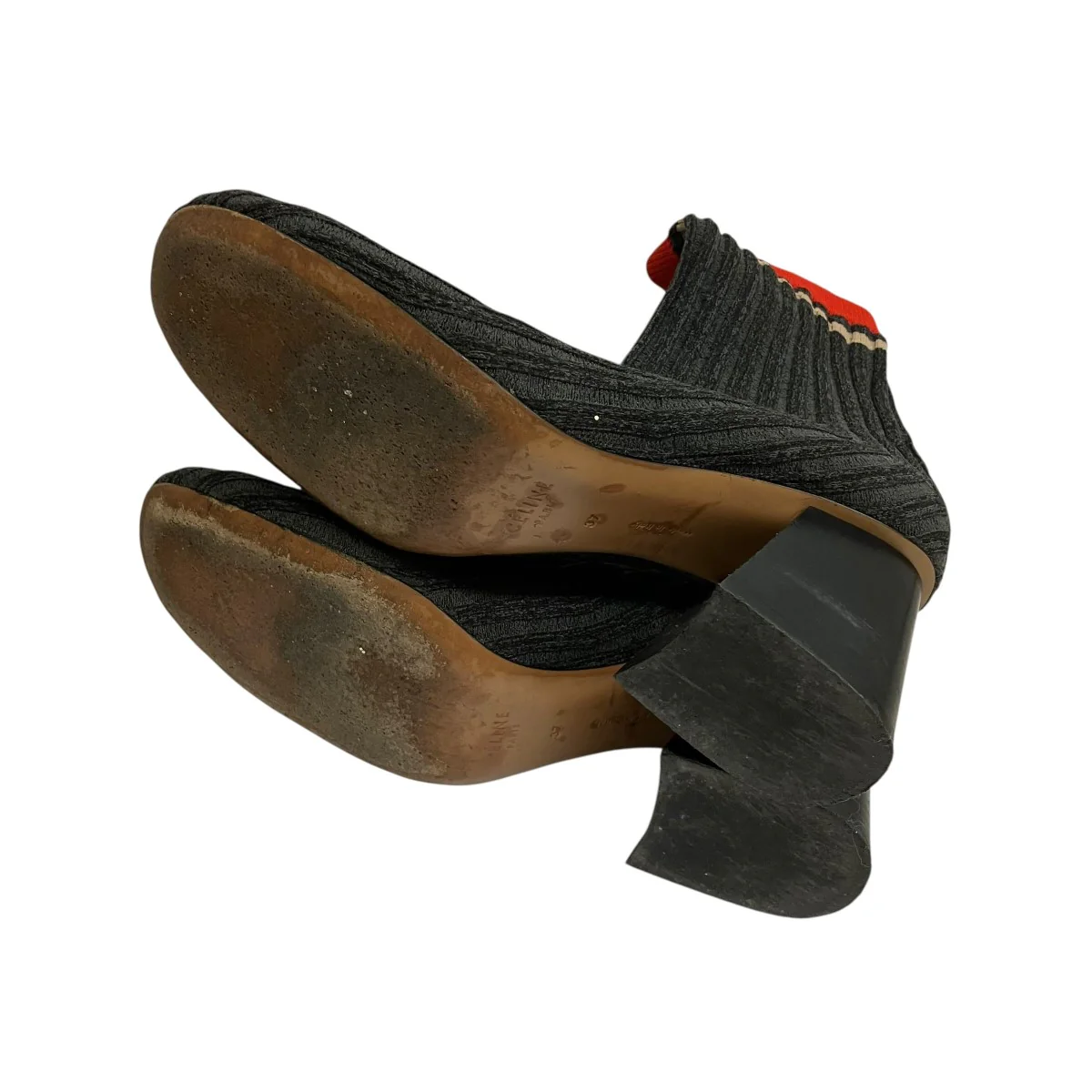 フィービー期BALLERINA SOCK ANKLE BOOTソックスヒールブーツ - Image 5