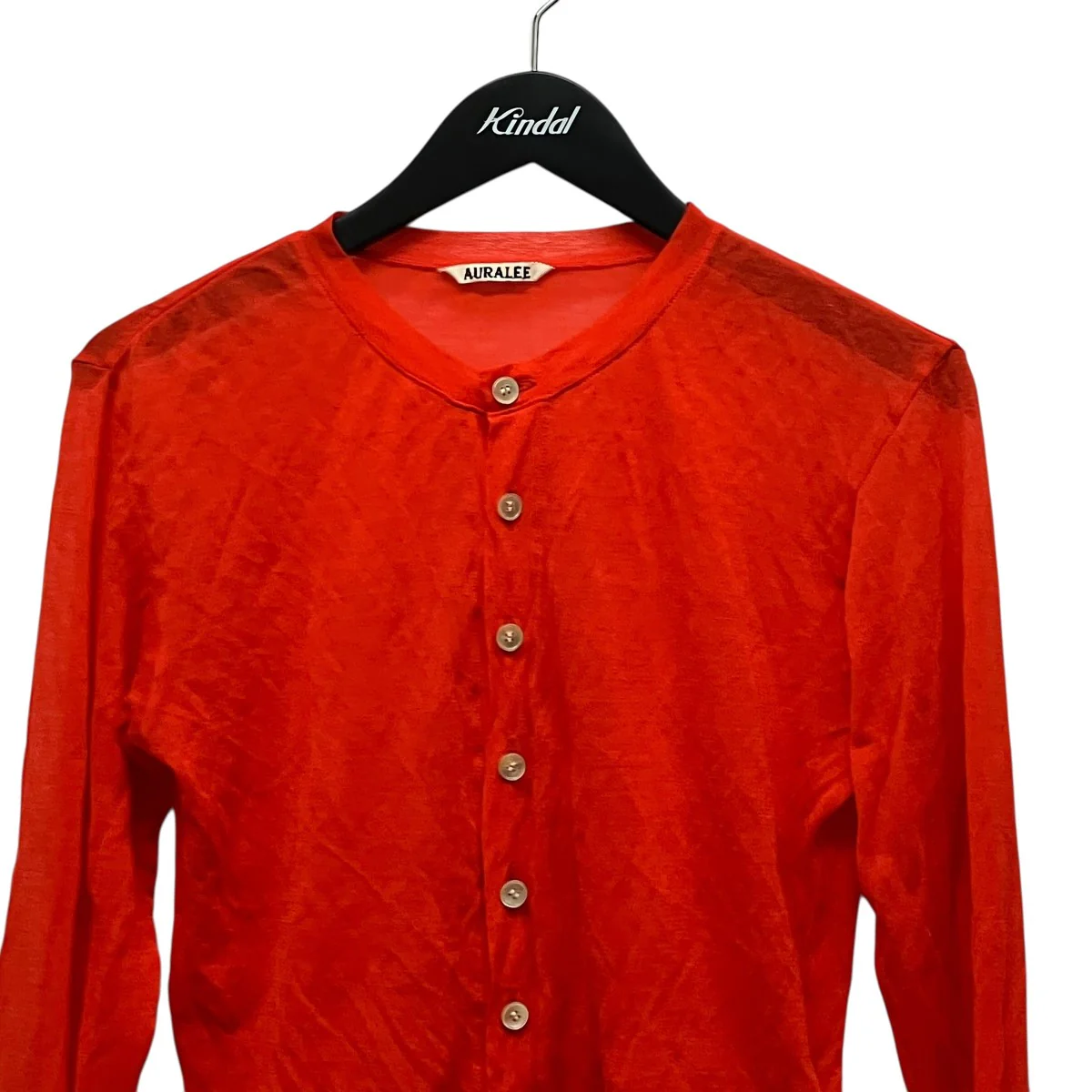 HARD TWIST COTTON GAUZE CARDIGANシースルーカーディガンA23SC01RB - Image 3