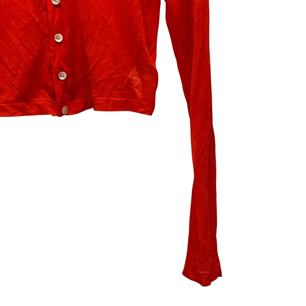 HARD TWIST COTTON GAUZE CARDIGANシースルーカーディガンA23SC01RB - Image 4