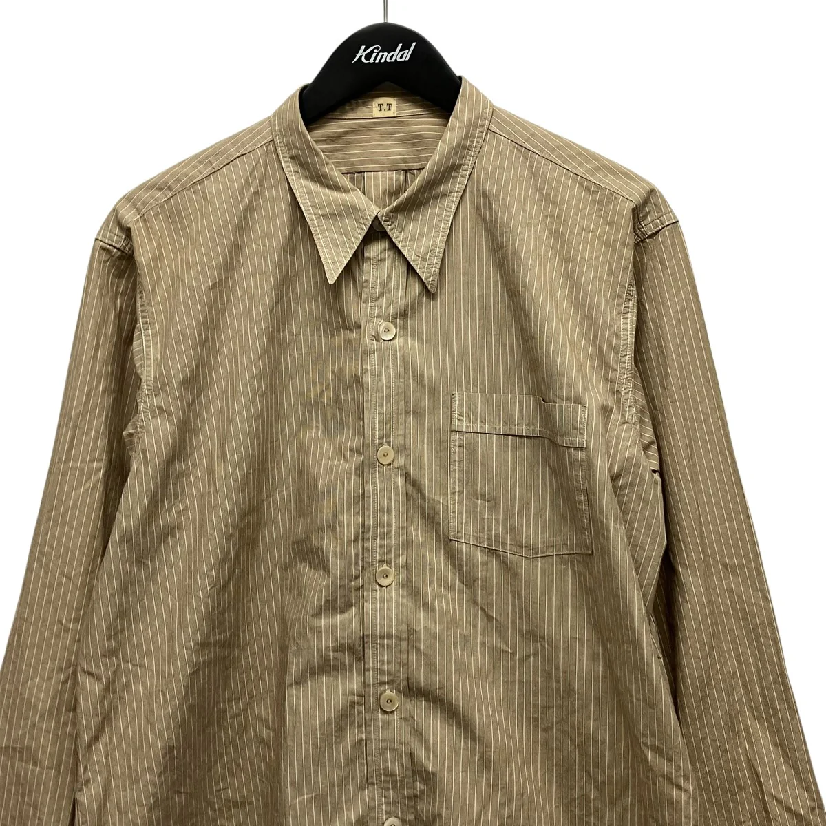 Narrow Collar ShirtストライプシャツLOT 106 - Image 3