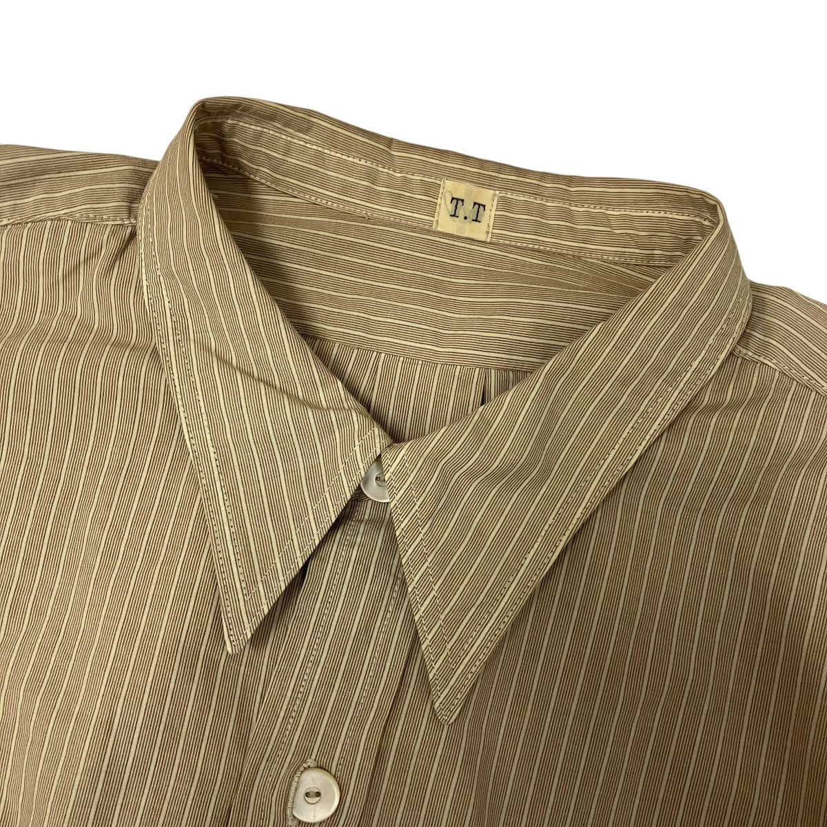 Narrow Collar ShirtストライプシャツLOT 106 - Image 5