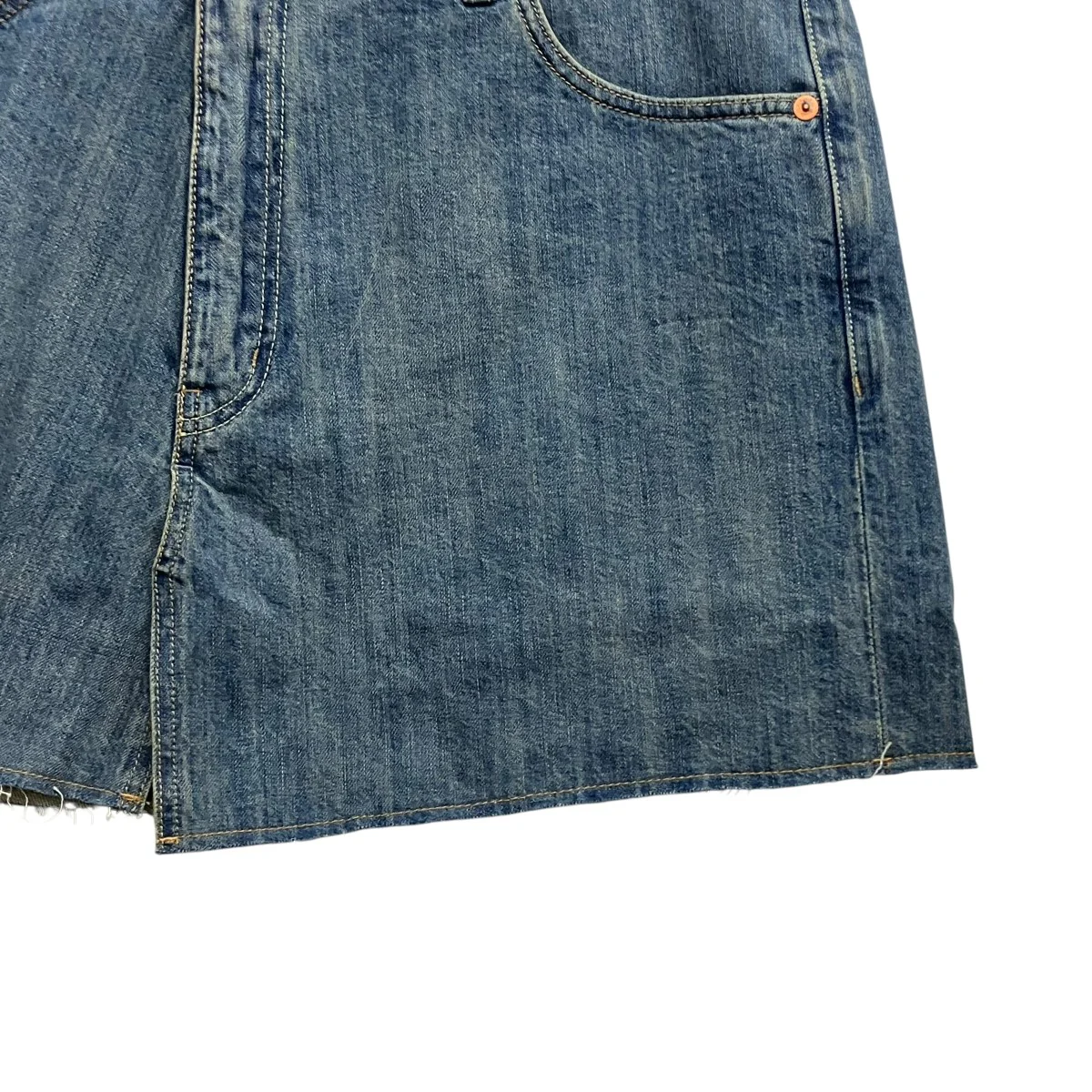 COVER SKIRTウォッシュドデニムミニスカートW2234WM - Image 4