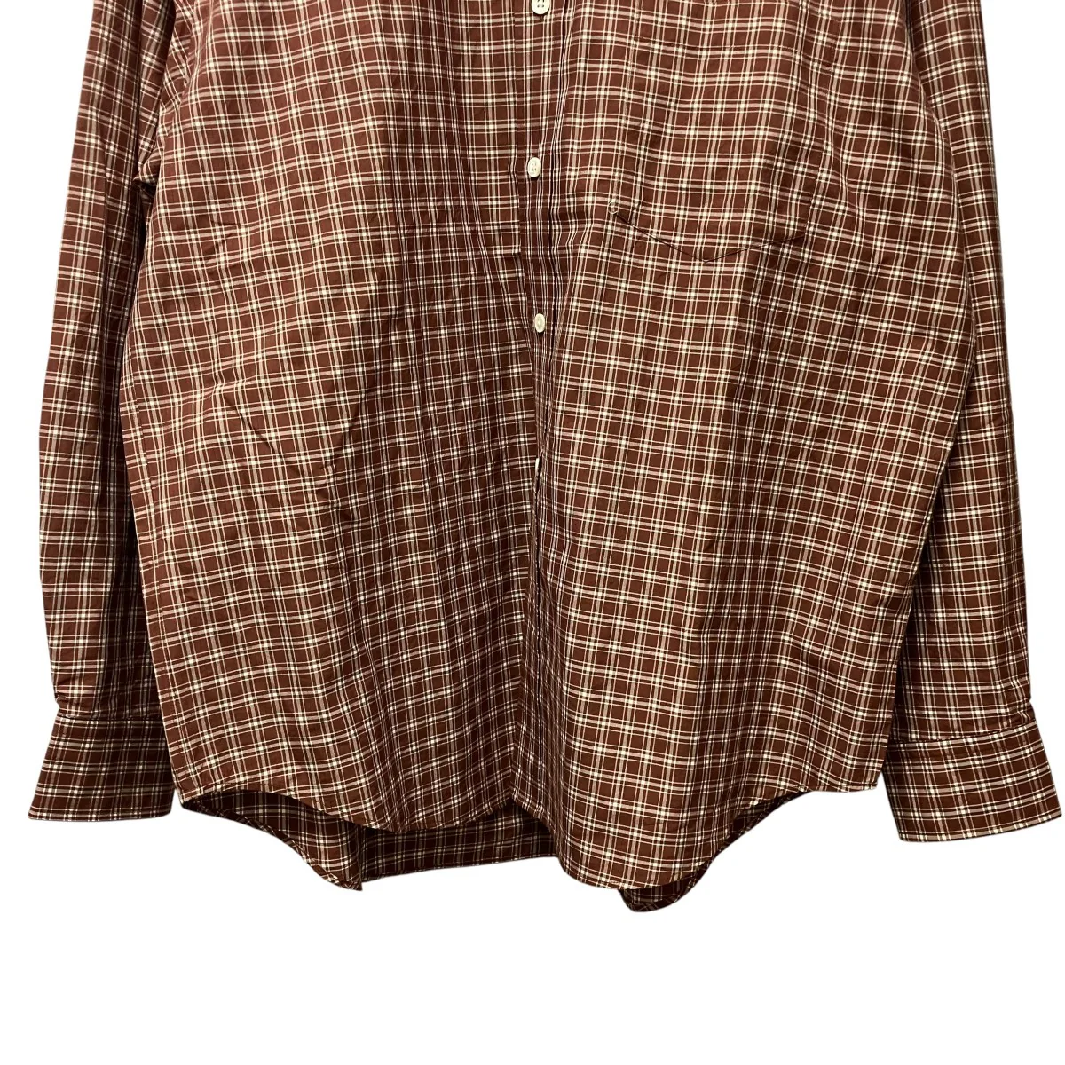 Silk Cotton Stripe ShirtシルクコットンチェックシャツEP09SH02 - Image 4