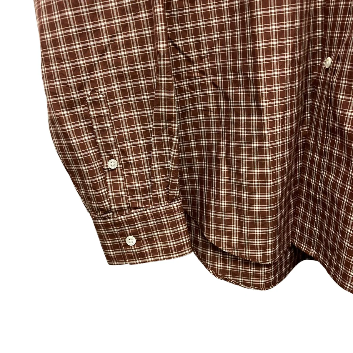 Silk Cotton Stripe ShirtシルクコットンチェックシャツEP09SH02 - Image 5