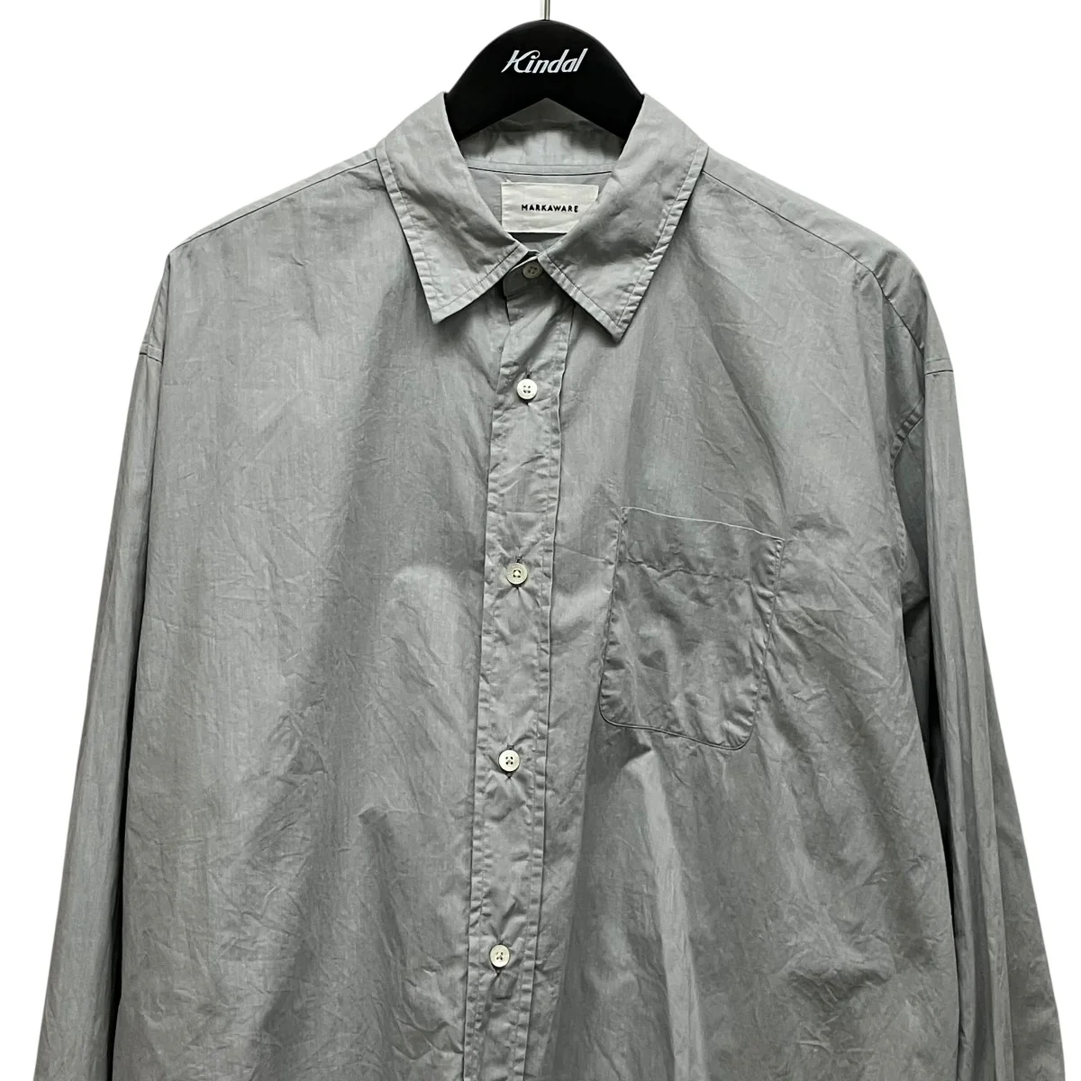 HUGE SHIRT SOKTAS ORGANIC COTTON POPLINオーガニックコットンシャツA22C-03SH01C - Image 3