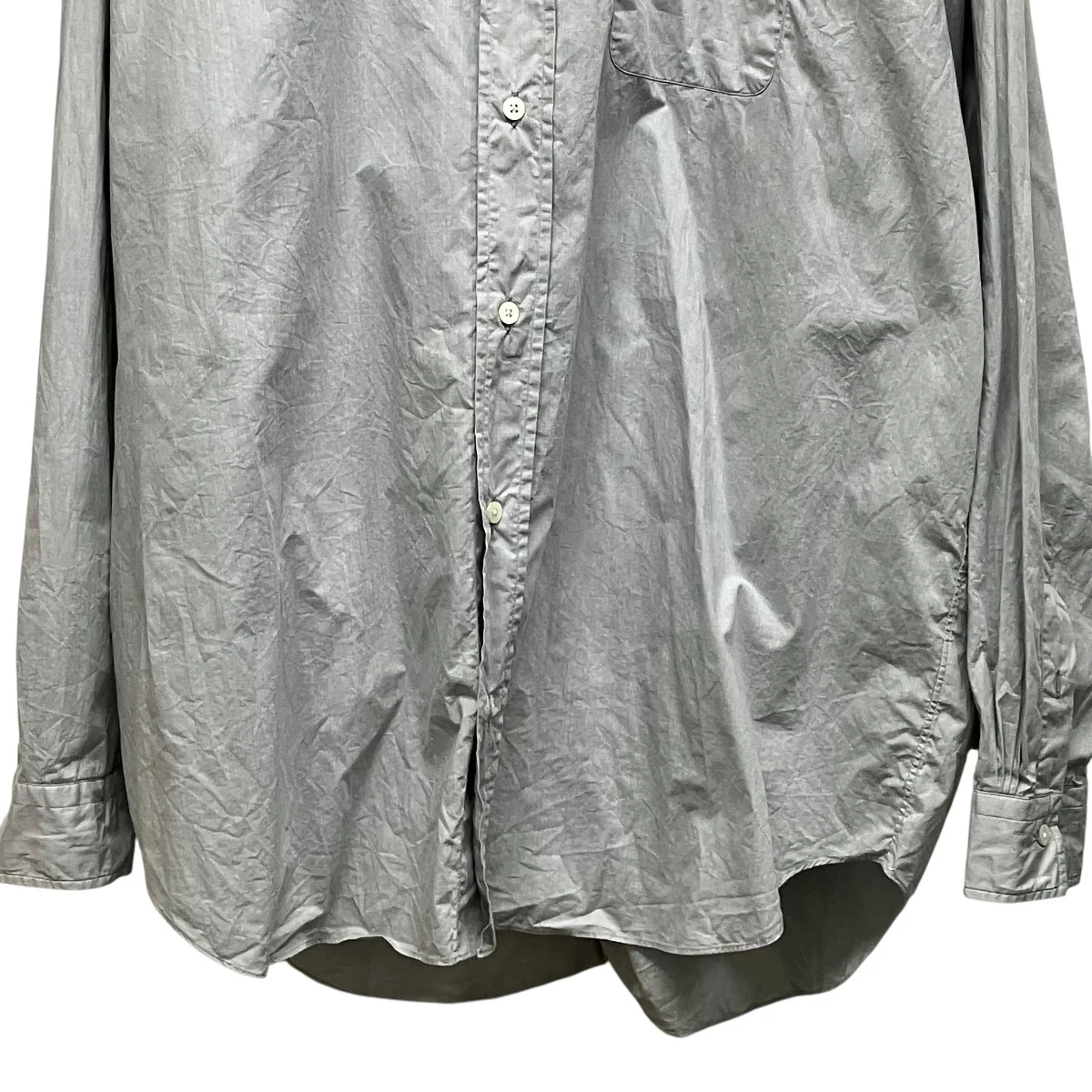 HUGE SHIRT SOKTAS ORGANIC COTTON POPLINオーガニックコットンシャツA22C-03SH01C - Image 4