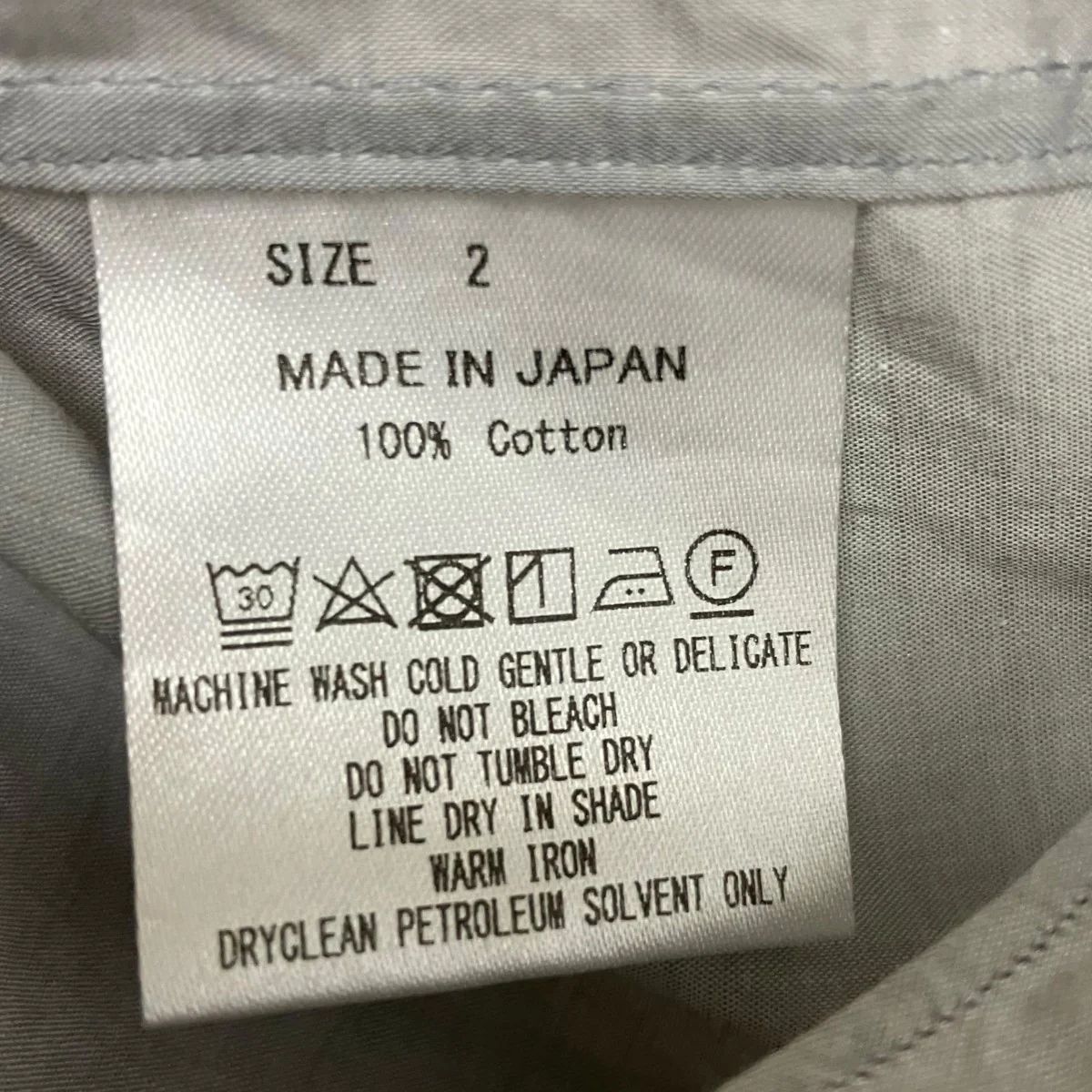 HUGE SHIRT SOKTAS ORGANIC COTTON POPLINオーガニックコットンシャツA22C-03SH01C - Image 7