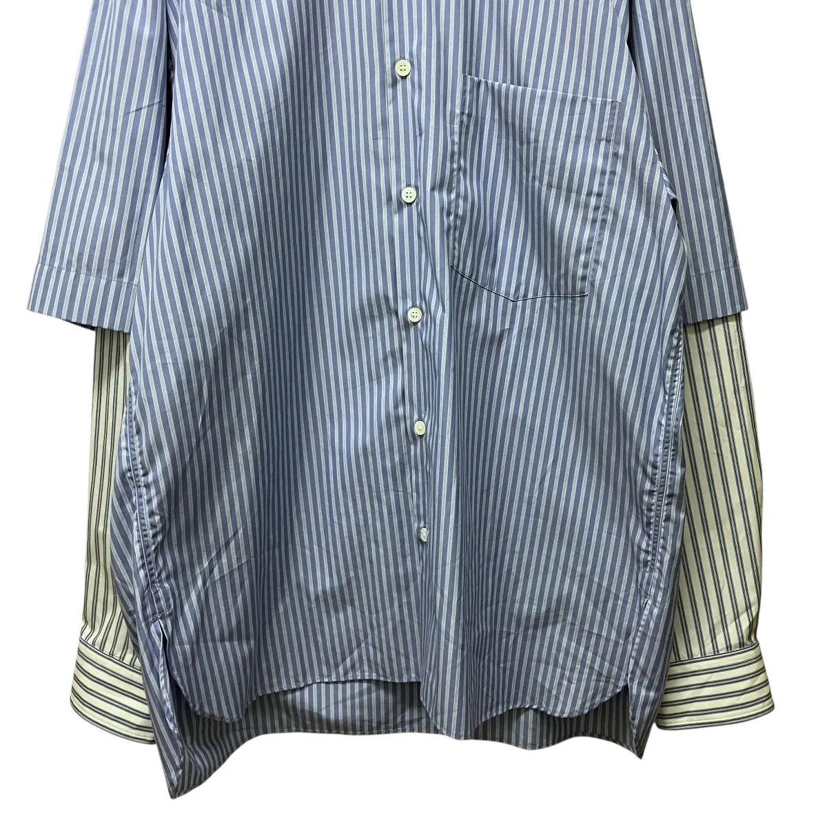 23AWDouble Sleeve Shirtレイヤードストライプシャツ - Image 4