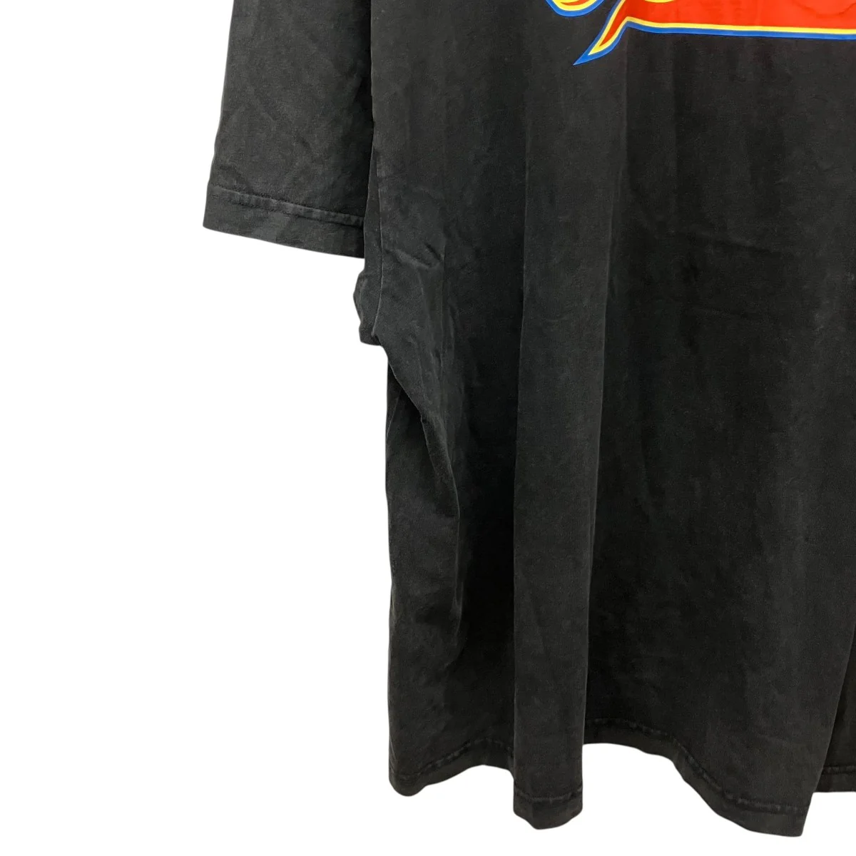 21SSFlame print TEEユーズド加工プリントTシャツ656978 - Image 5