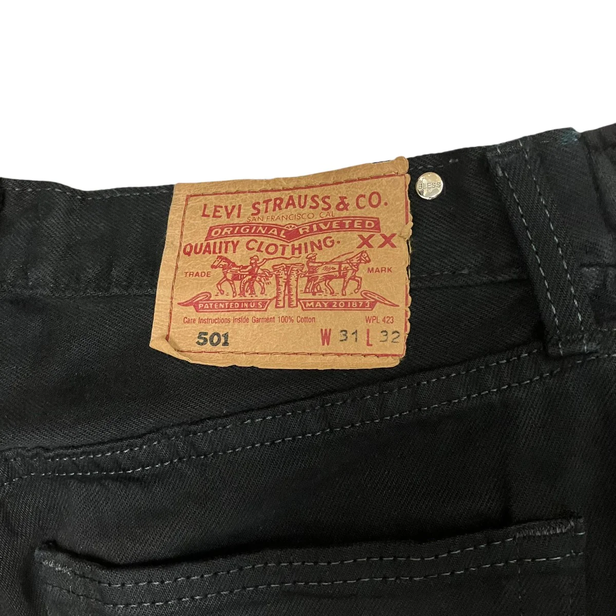 OVER JOGGING JEANSデニムドッキングスウェットパンツ - Image 6