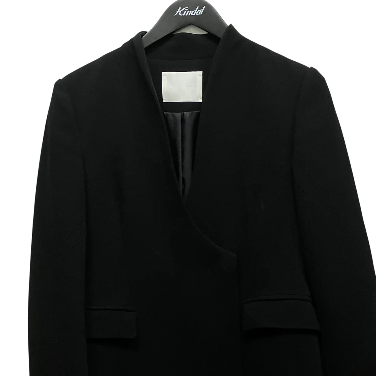 Acetate Polyester Collarless Double Breasted Suit JacketノーカラージャケットMM24FW-JK011 - Image 4