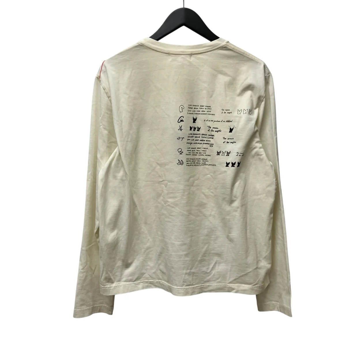 26SSWASTED RED ANGEL LONG SLEEVE T-SHIRTヴィンテージ加工ロングカットソーM26U6CS004 - Image 2