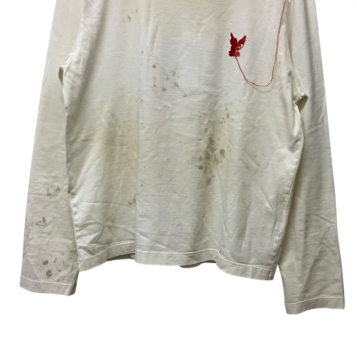 26SSWASTED RED ANGEL LONG SLEEVE T-SHIRTヴィンテージ加工ロングカットソーM26U6CS004 - Image 4