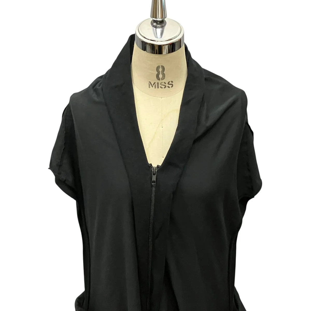 26SSCOTTON FRENCH TERRY DRAPE DETAIL DRESSジップアップワンピースLK-T63-046 - Image 4