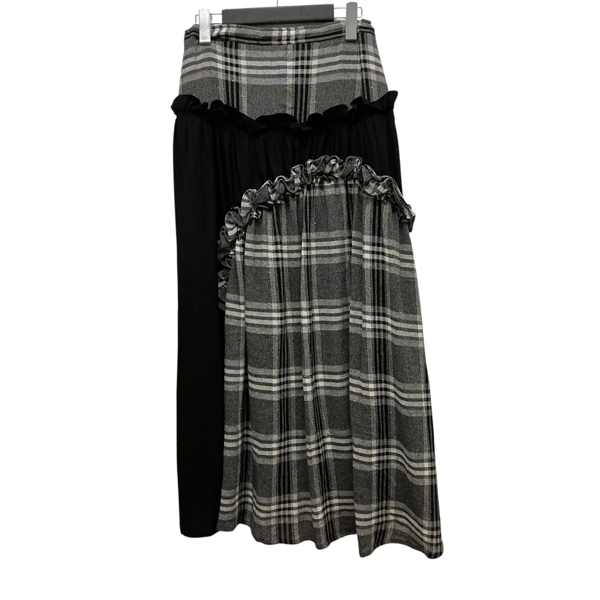 25AWGAUZE PLAID FRILL GATHER SKIRTフリルチェックスカートYL-S14-201 - Image 2