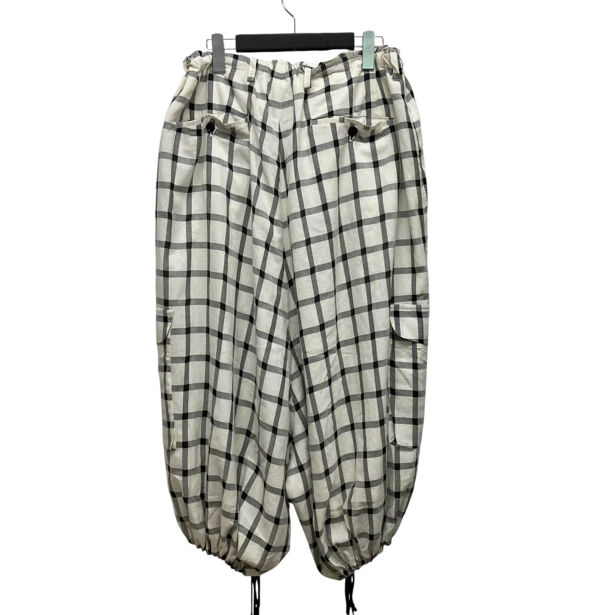 25SSCOTTON CUPRO PLAID PANTSチェックイージーパンツYD-P27-021 - Image 2