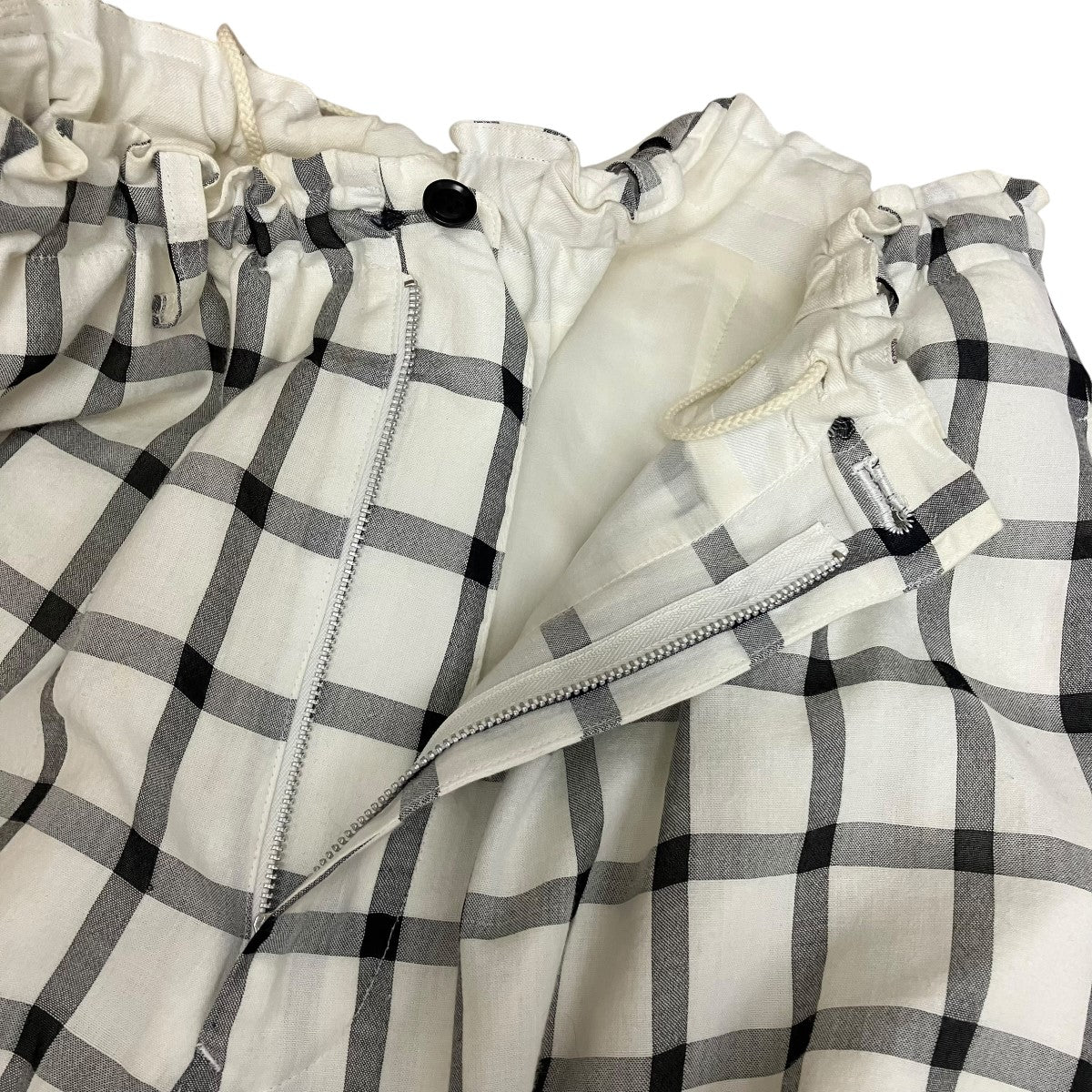 25SSCOTTON CUPRO PLAID PANTSチェックイージーパンツYD-P27-021 - Image 3