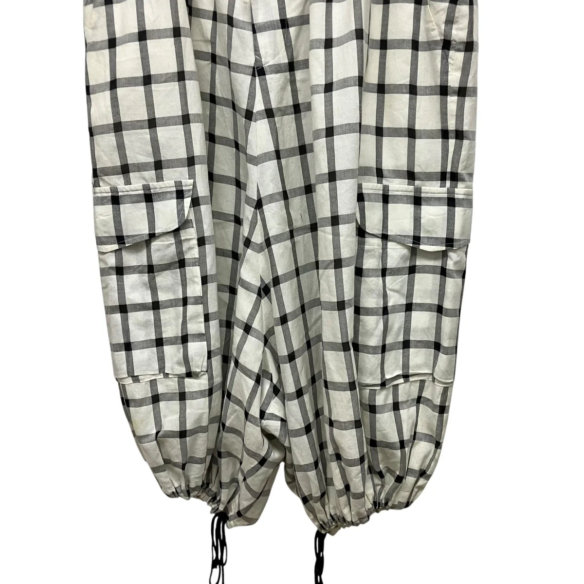 25SSCOTTON CUPRO PLAID PANTSチェックイージーパンツYD-P27-021 - Image 4