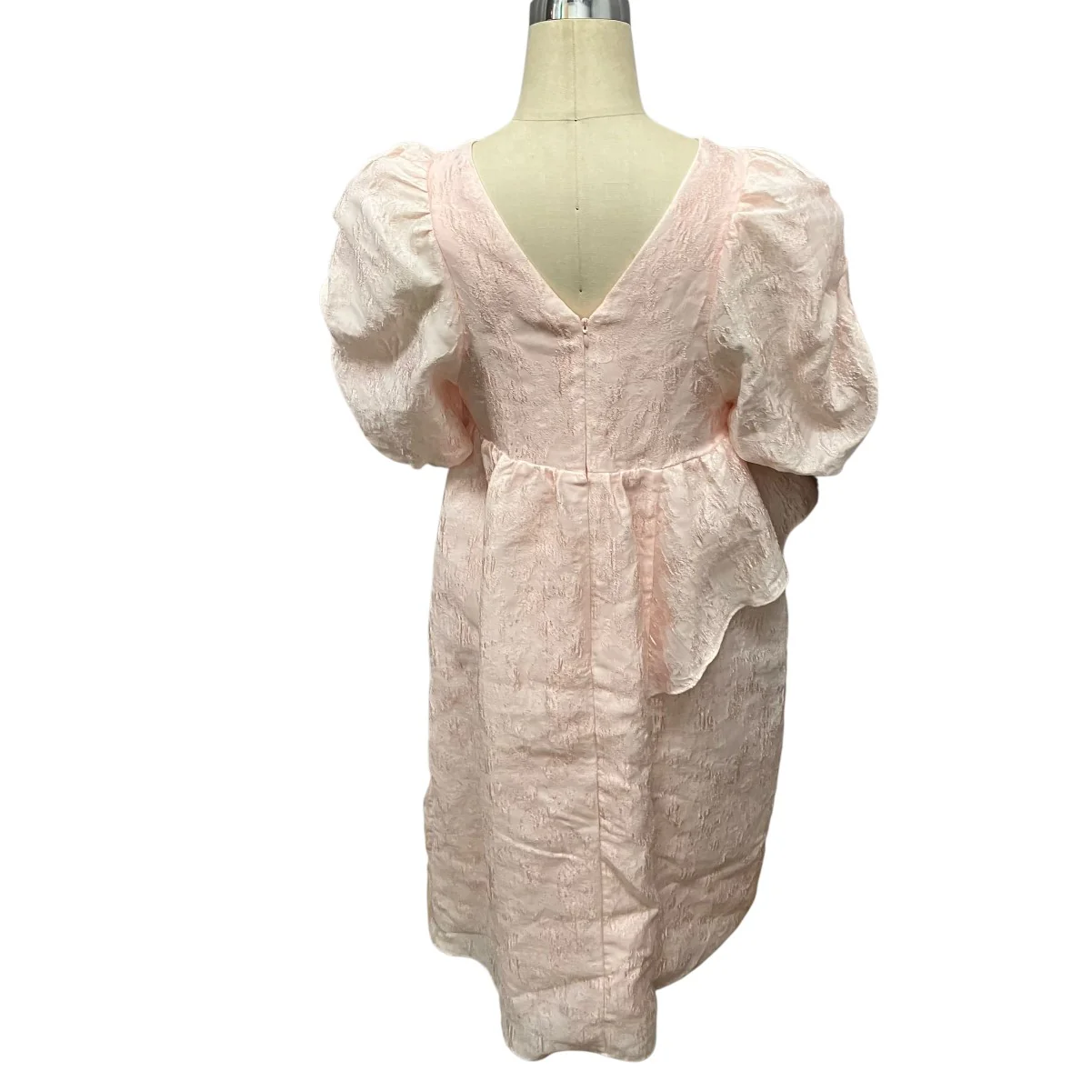 bubble sleeve jacquard dress半袖ジャガードドレス2383-50251-N - Image 2