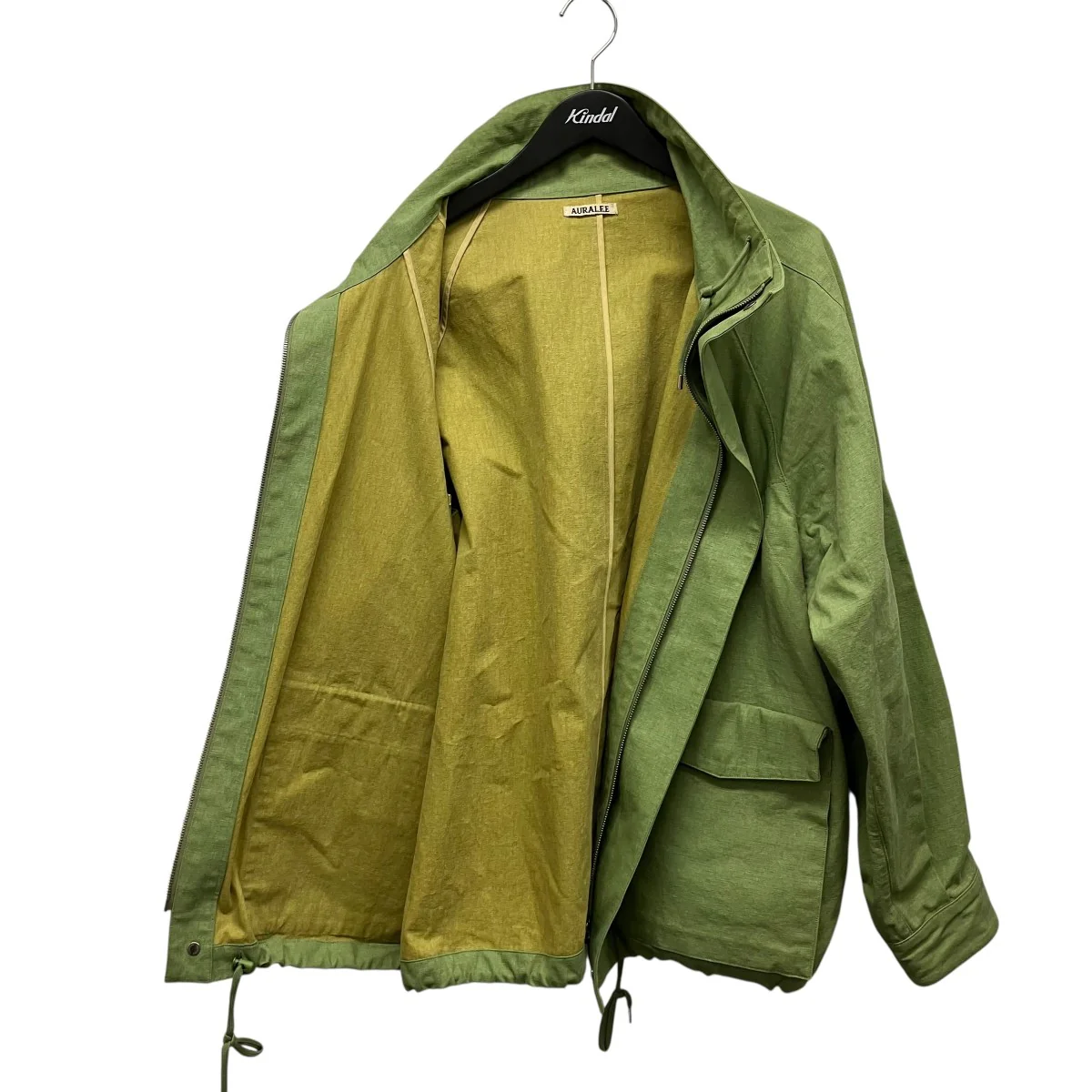 24AWWASHED HARD TWIST CANVAS BLOUSONジップアップジャケットA24SB01OC - Image 3